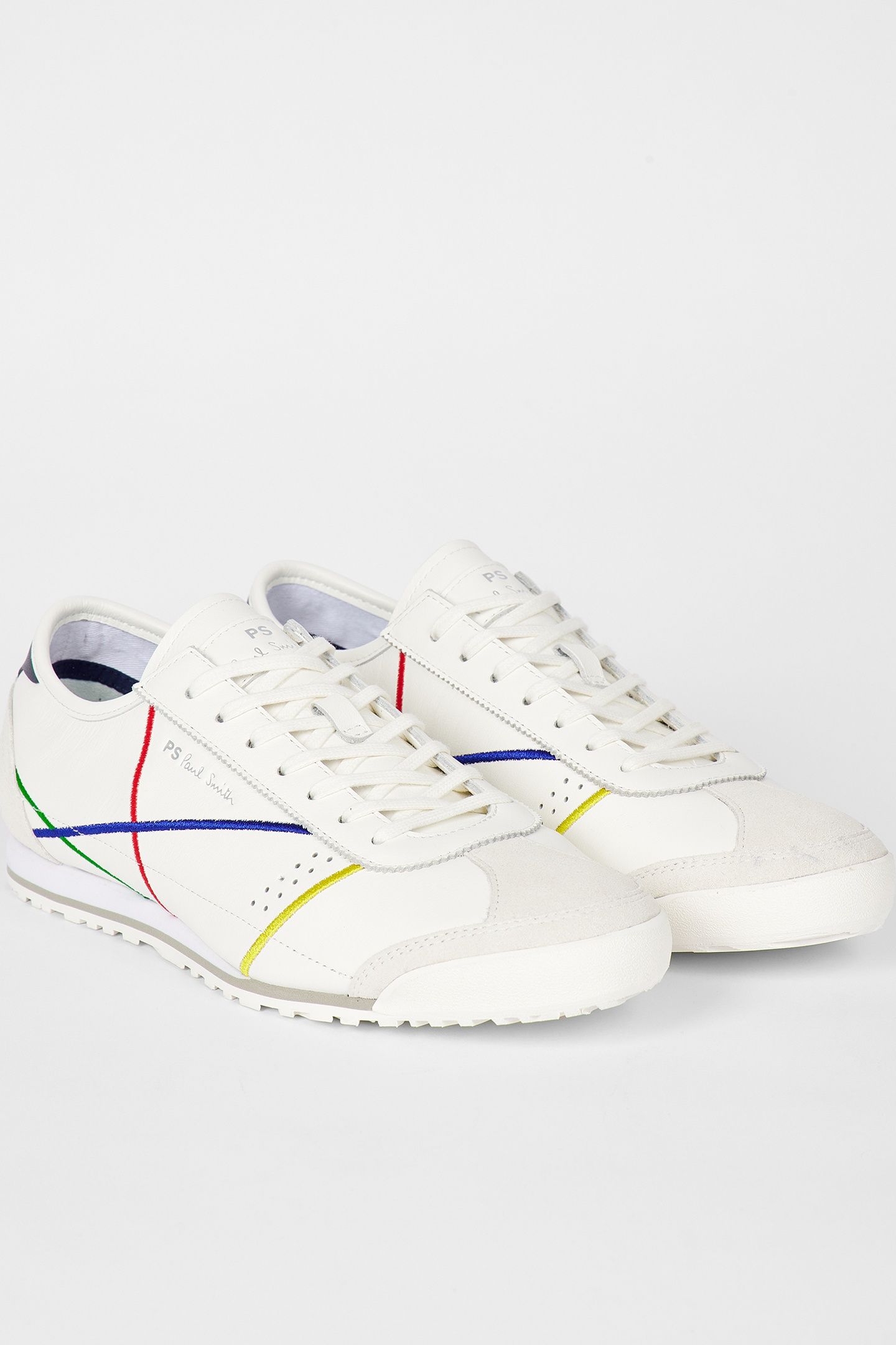 MENS SHOE MESTRE WHITE EMBROIDERY WHITE 5