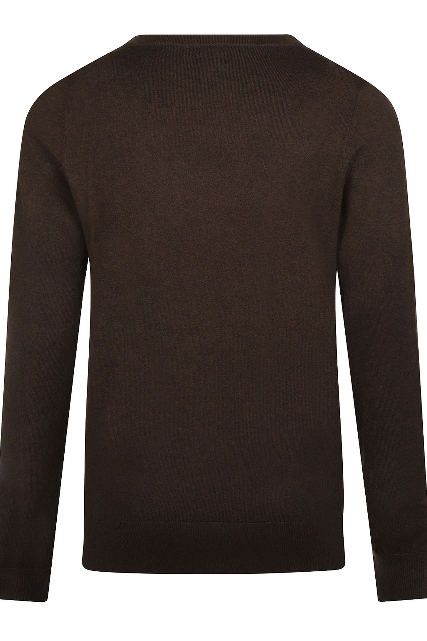 V-NECK SWEATER CHOCOLATE BROWN 5