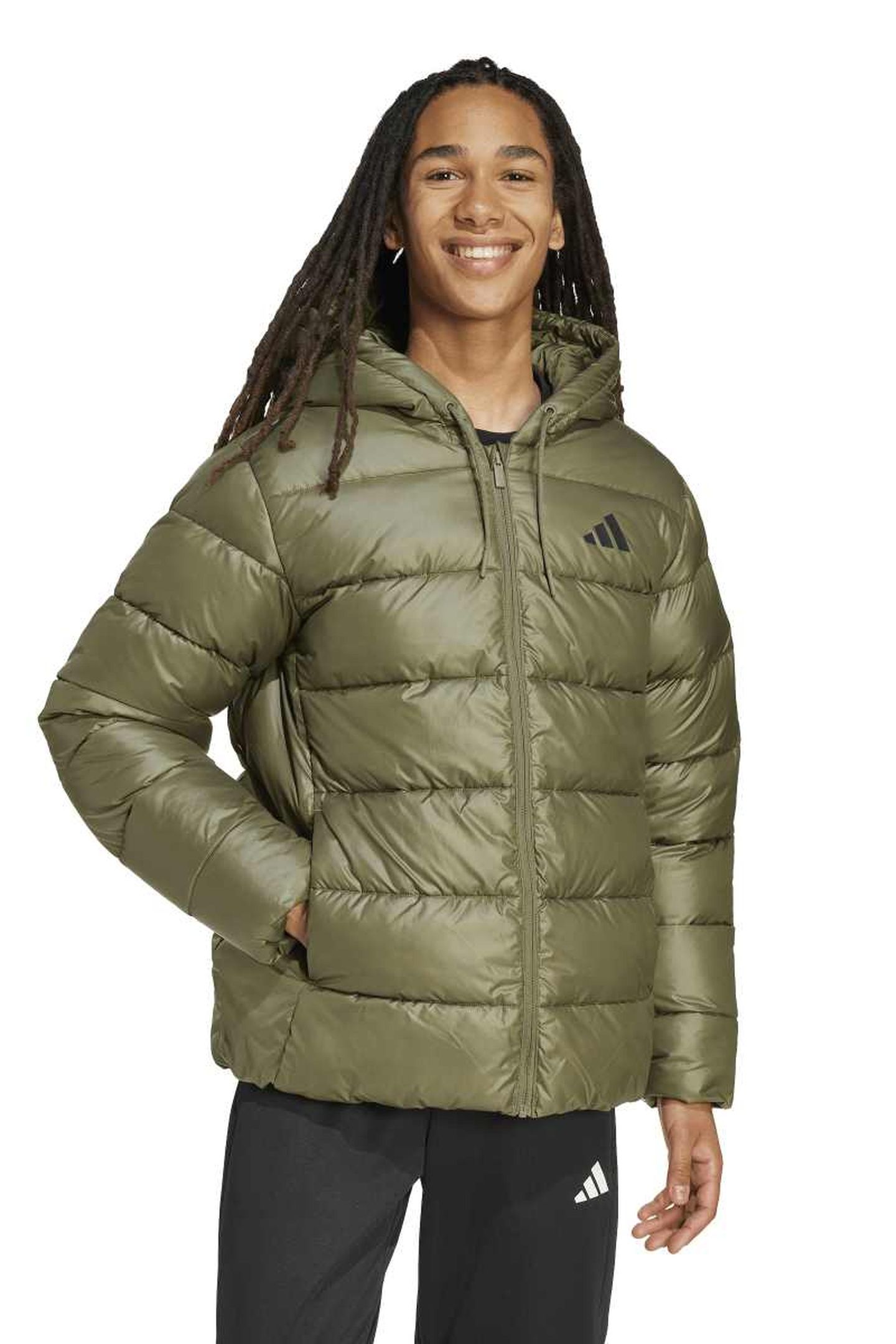 UNISEX ESSENTIAL SD PUFFER JACKET OLIVE STRATA 1