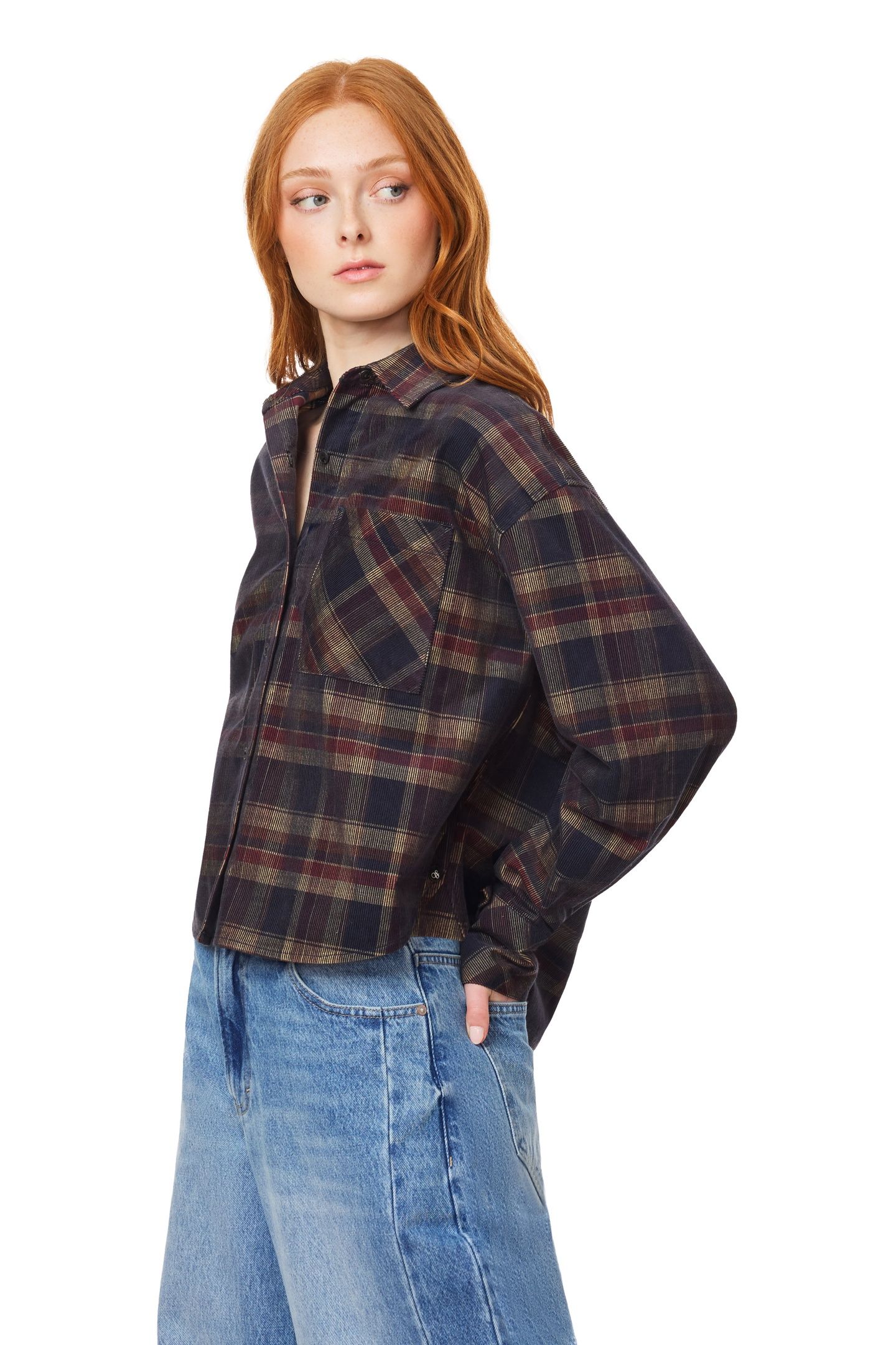 CROPPED SHIRT MULTI PLAID 6