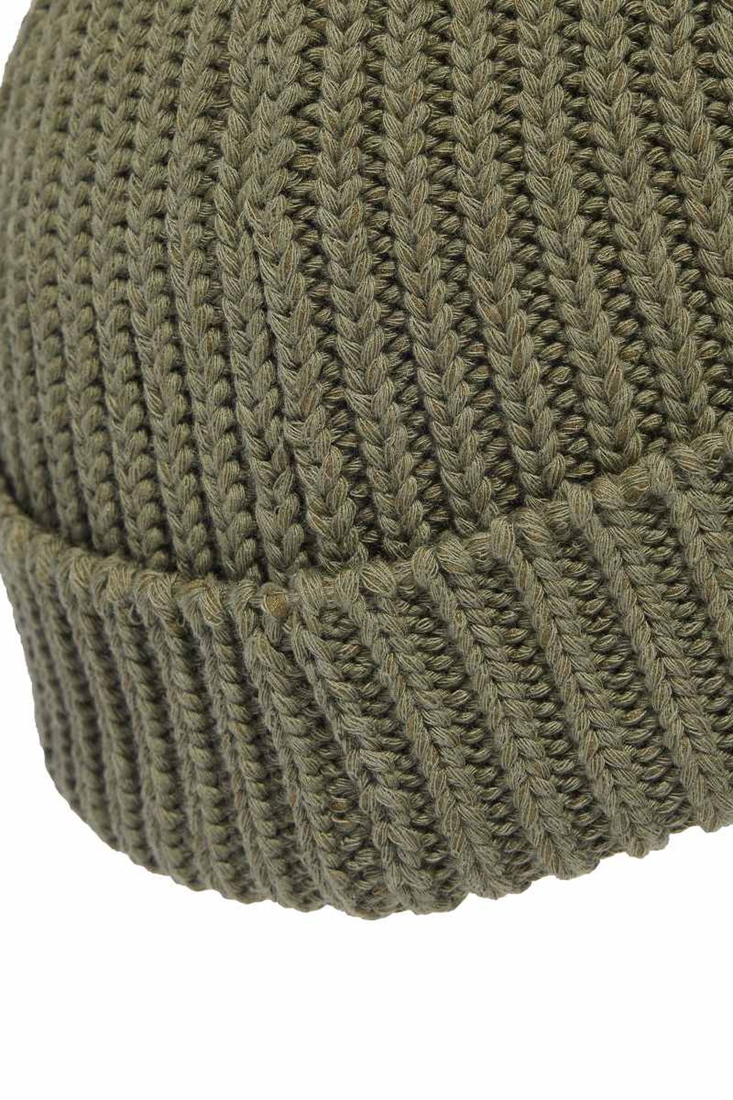 UNISEX SHORT BEANIE OLIVE STRATA 4