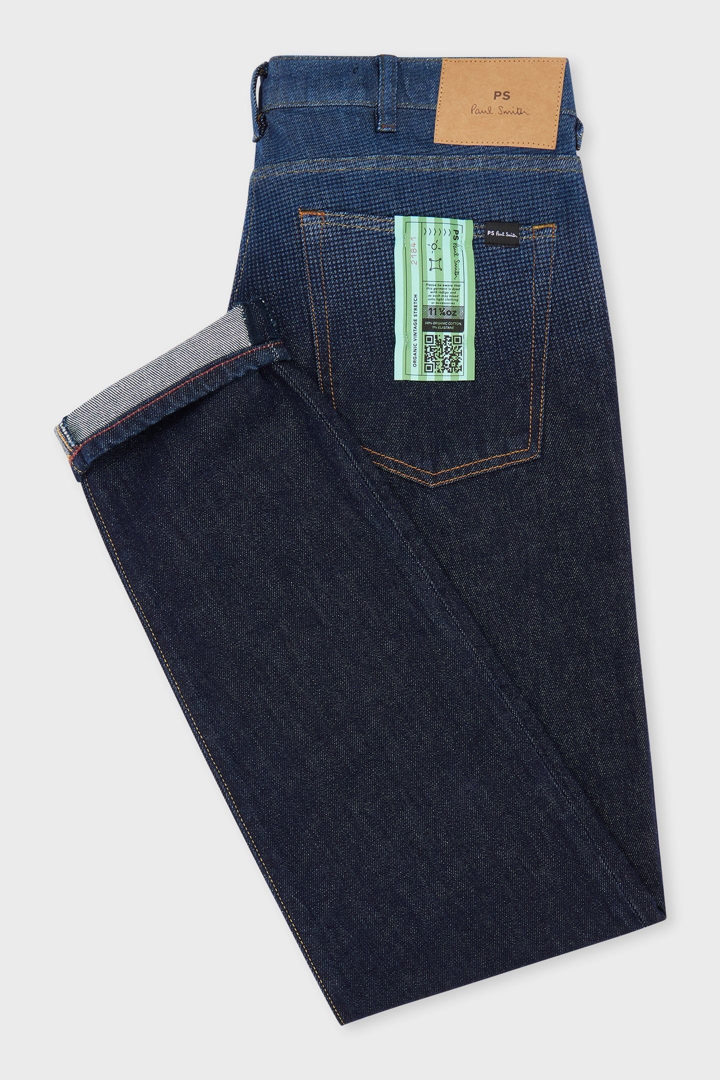MENS TAPERED FIT JEAN BLEACH EFFECT 6