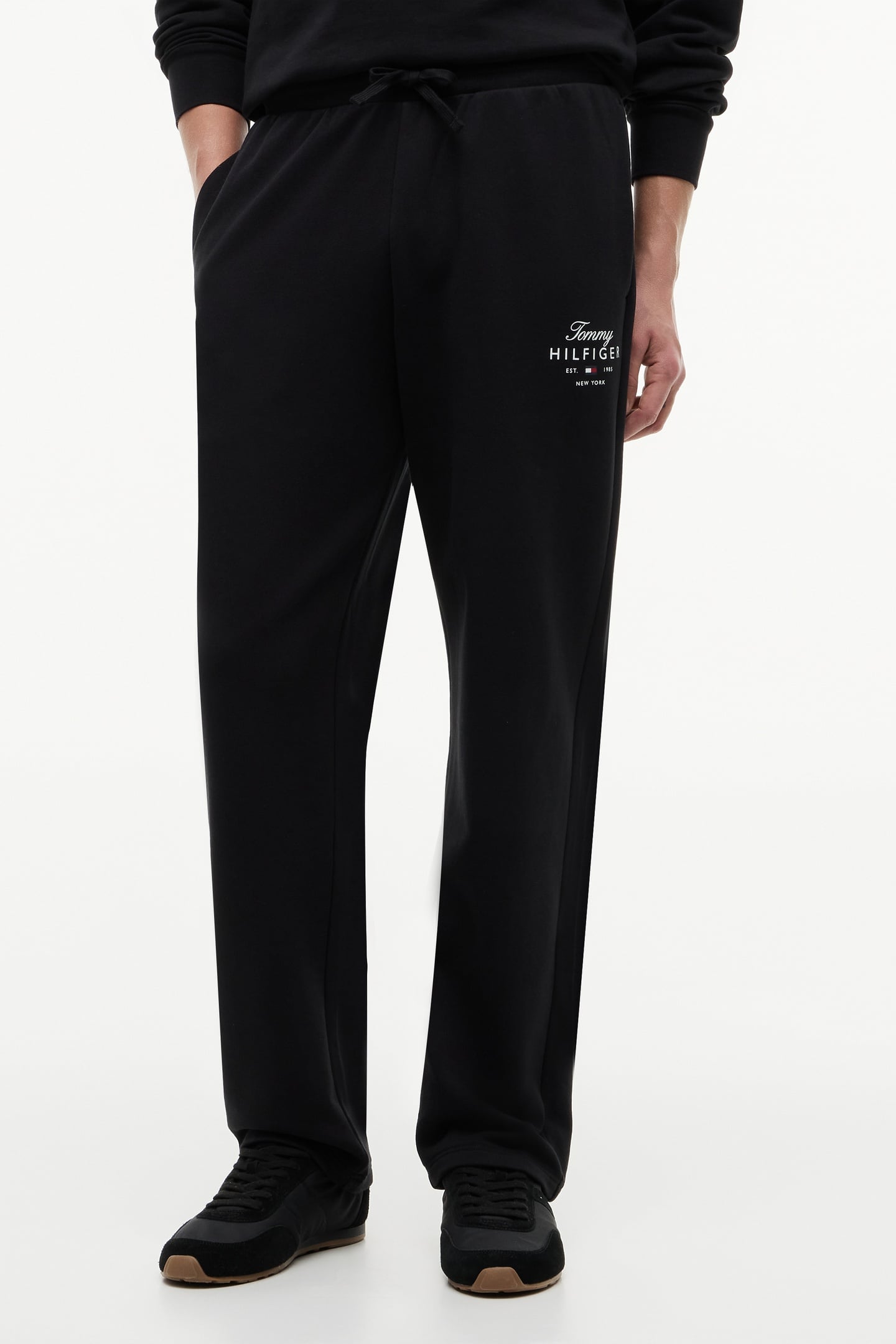 SCRIPT STACK SWEATPANTS BLACK 1