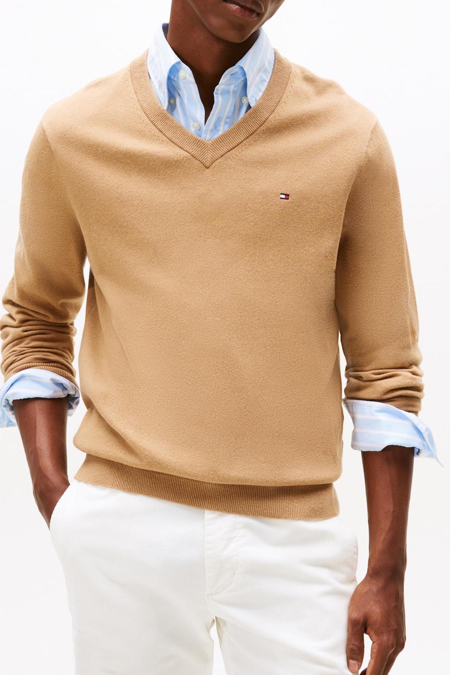 PIMA COTTON CASHMERE SWEATER TIMELESS CAMEL 1