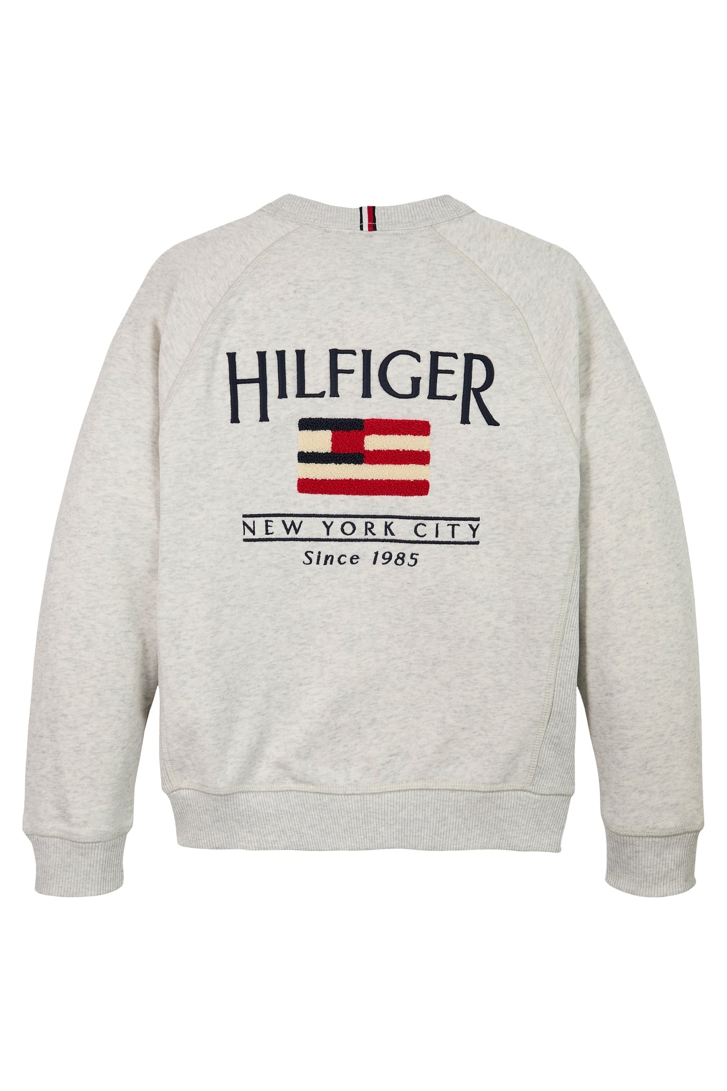 BOYS HILFIGER FLAG RELAXED SWEATSHIRT SNOW WHITE HEATHER 5