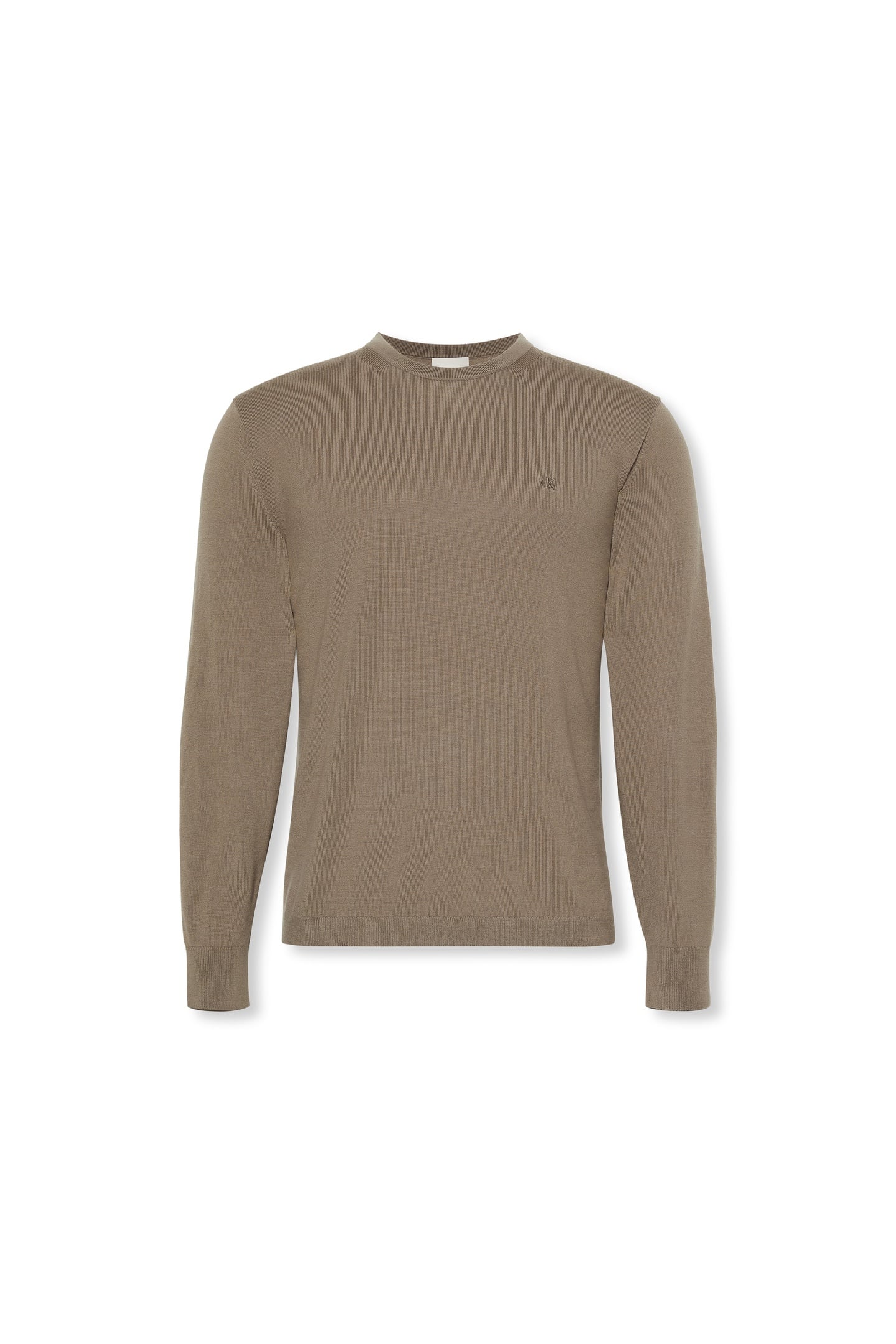 LS 100% MERINO CREW TAUPE TONE 4