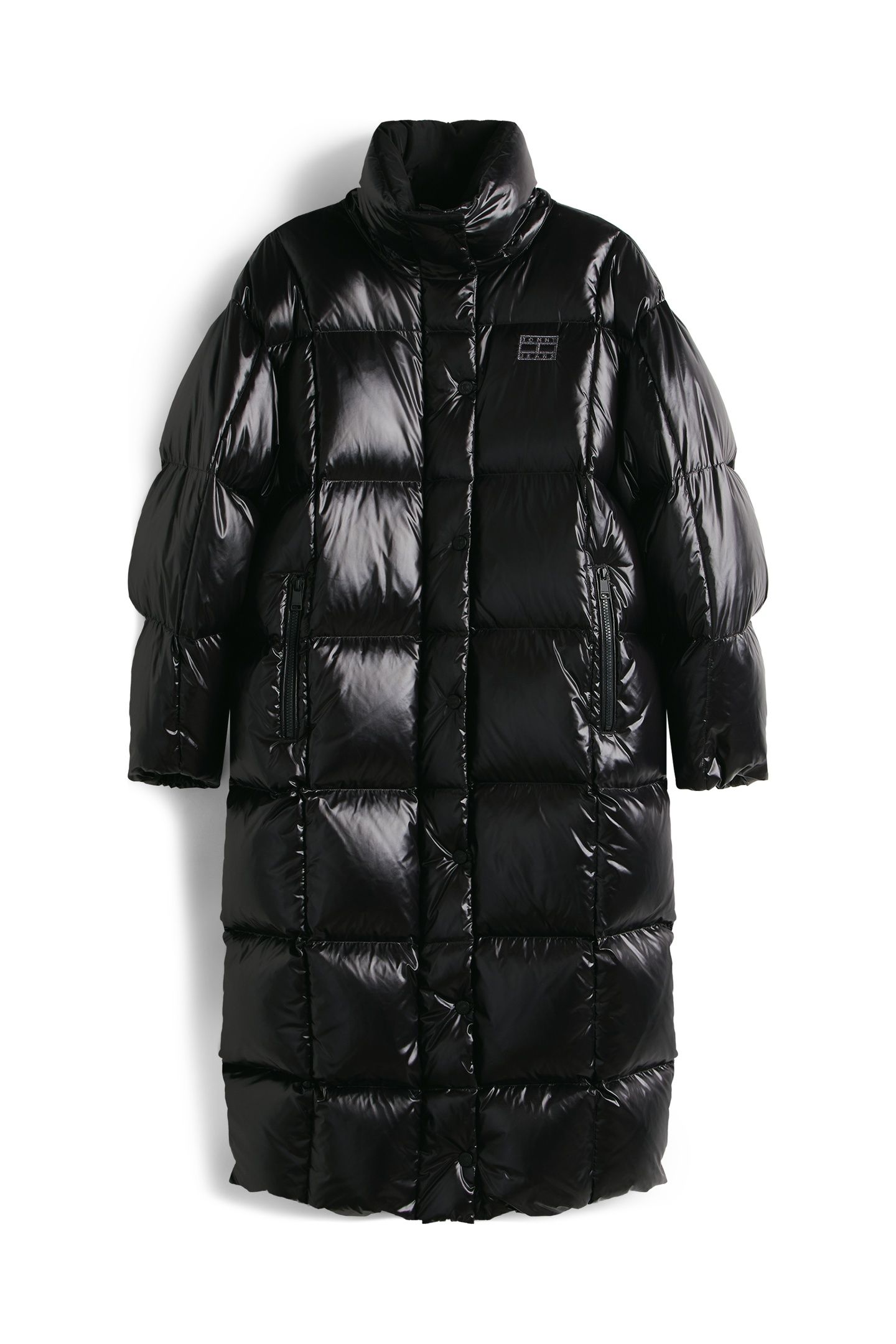 TJW ALASKA GRID SHNY COAT BLACK 4