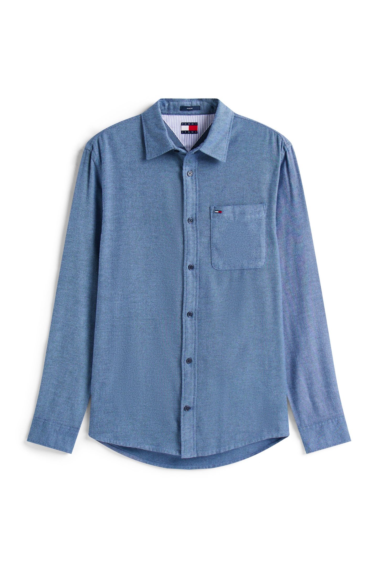 TJM REG FLANNEL SHIRT DARK NIGHT NAVY 4