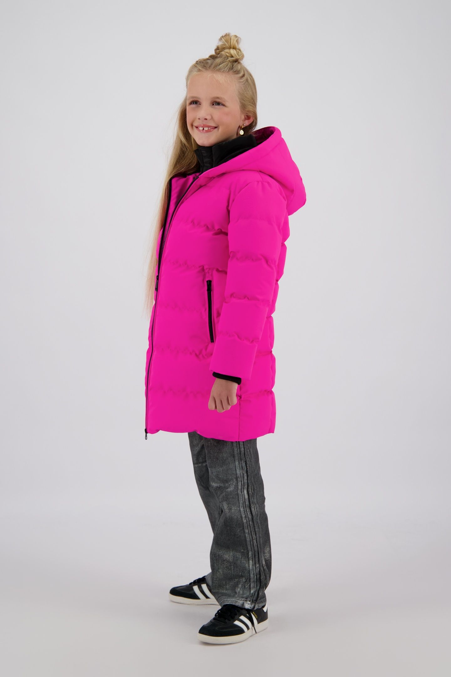 GIRLS TANJA JACKET OUTDOOR BRIGHT PINK 3