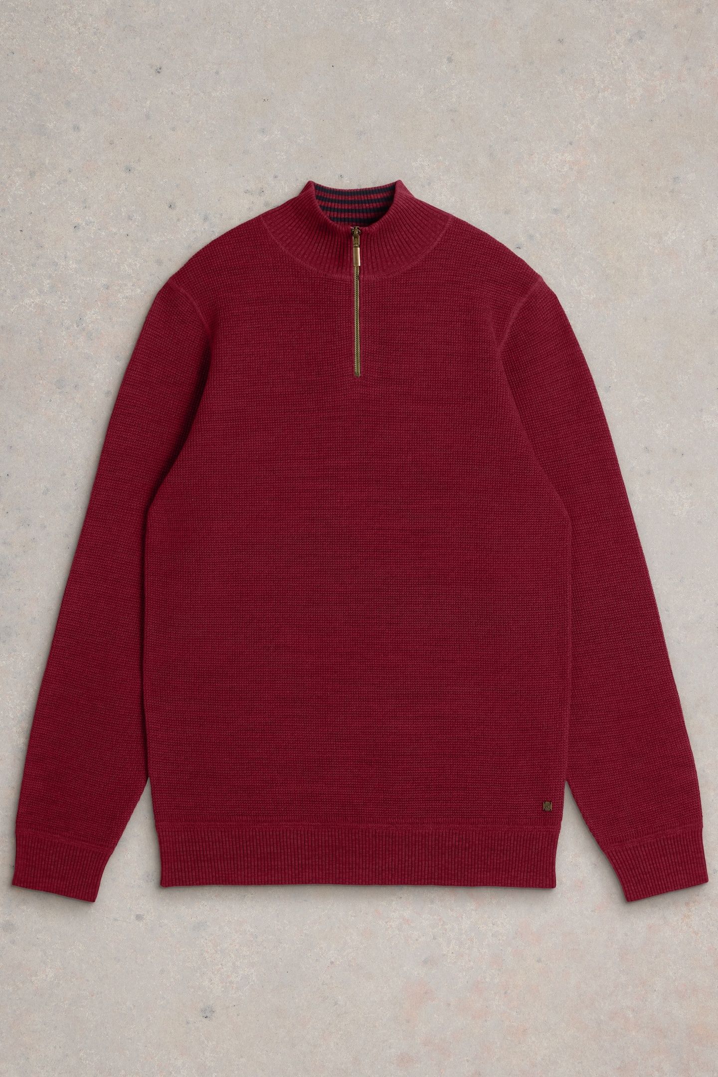 ATTADALE FUNNEL NECK JUMPER DEEP RED 4