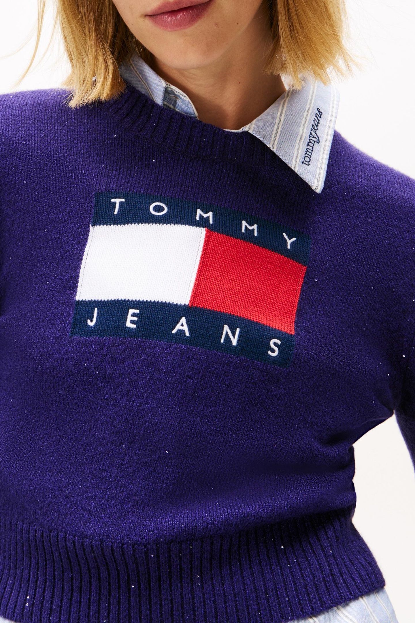TJW SPARKLE FLAG SWEATER NOCTURNAL PURPLE 5