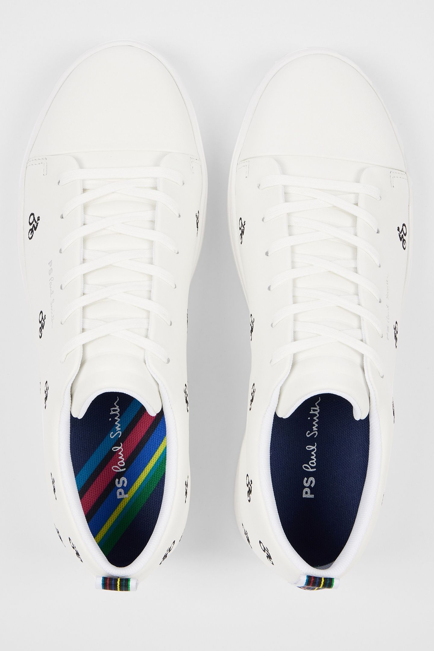 MENS SHOE LEE WHITE CYCLE EMBROIDERY WHITE 4