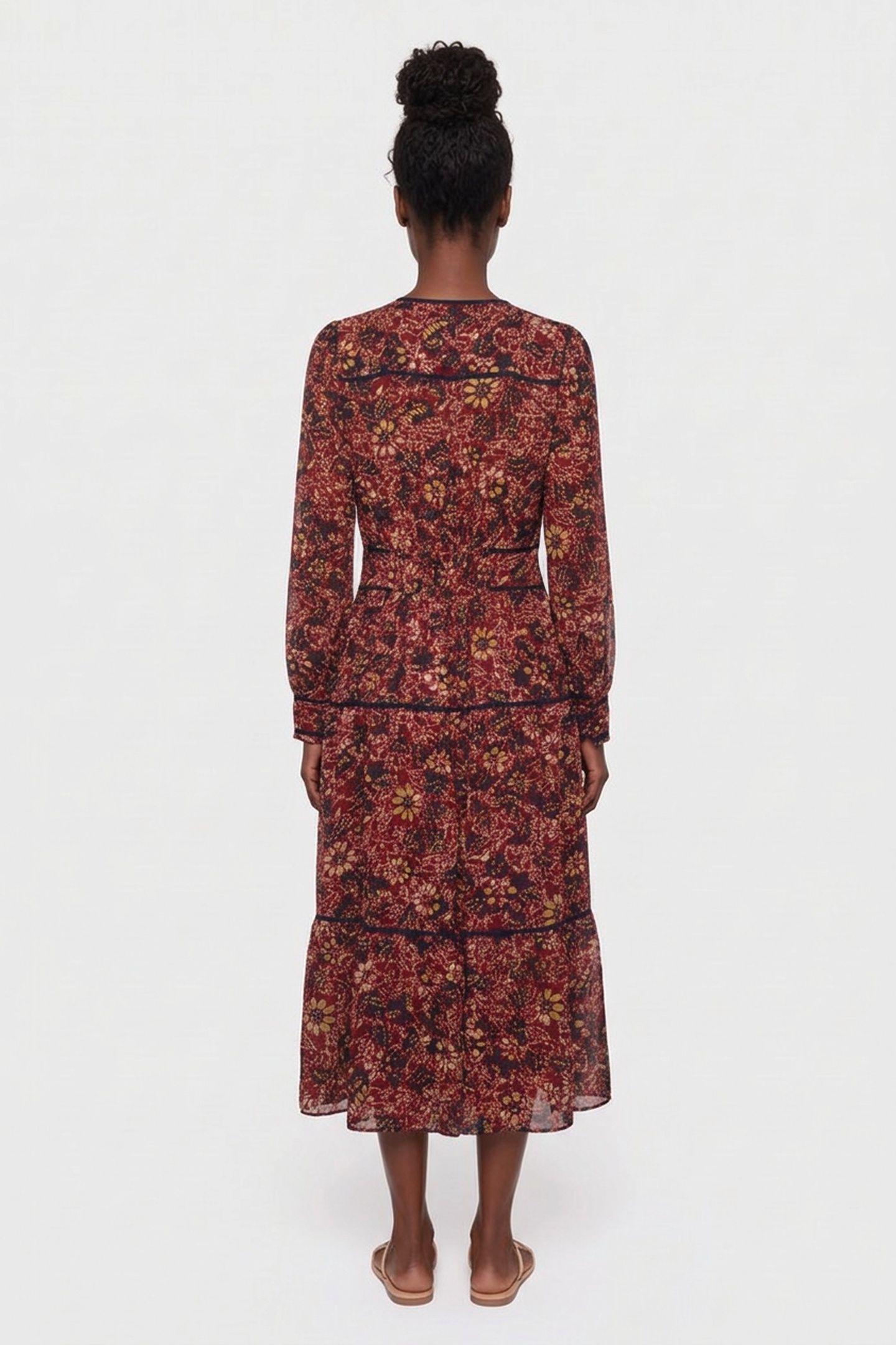 MID-LENGTH DRESS BORDEAUX 3