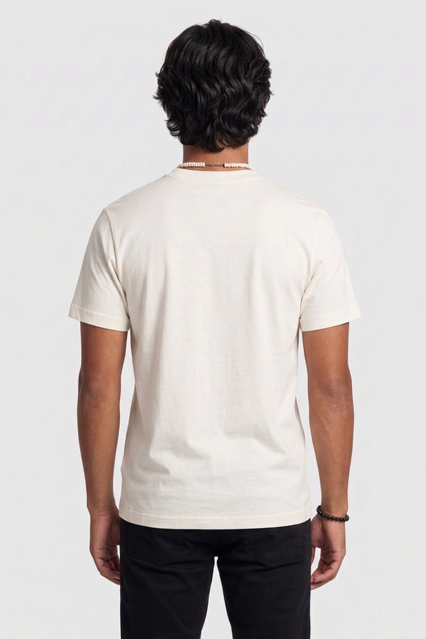 BRAND T-SHIRT WOOD COTTON WHITE 2