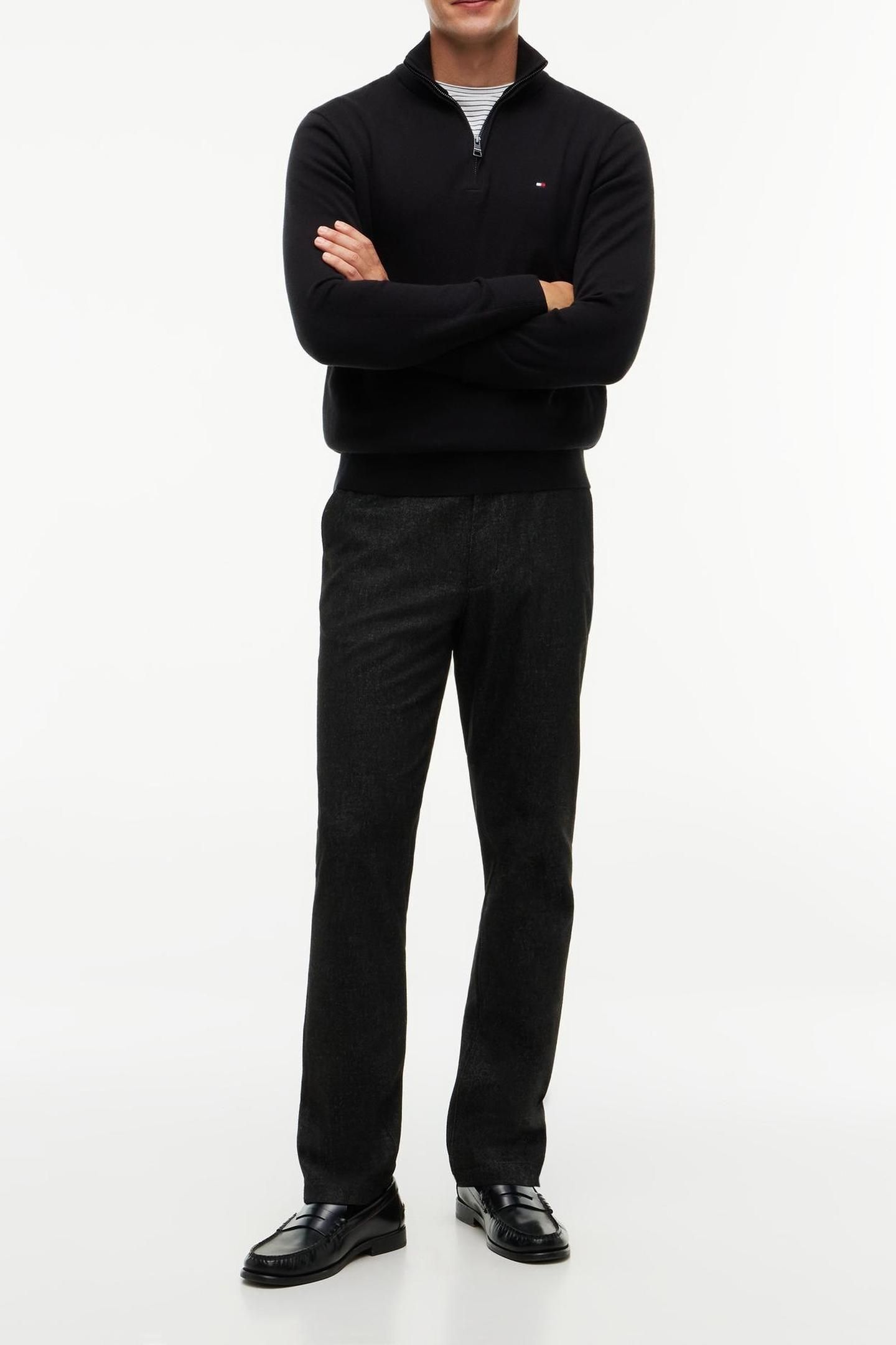 PIMA COTTON CASHMERE SWEATER BLACK 6