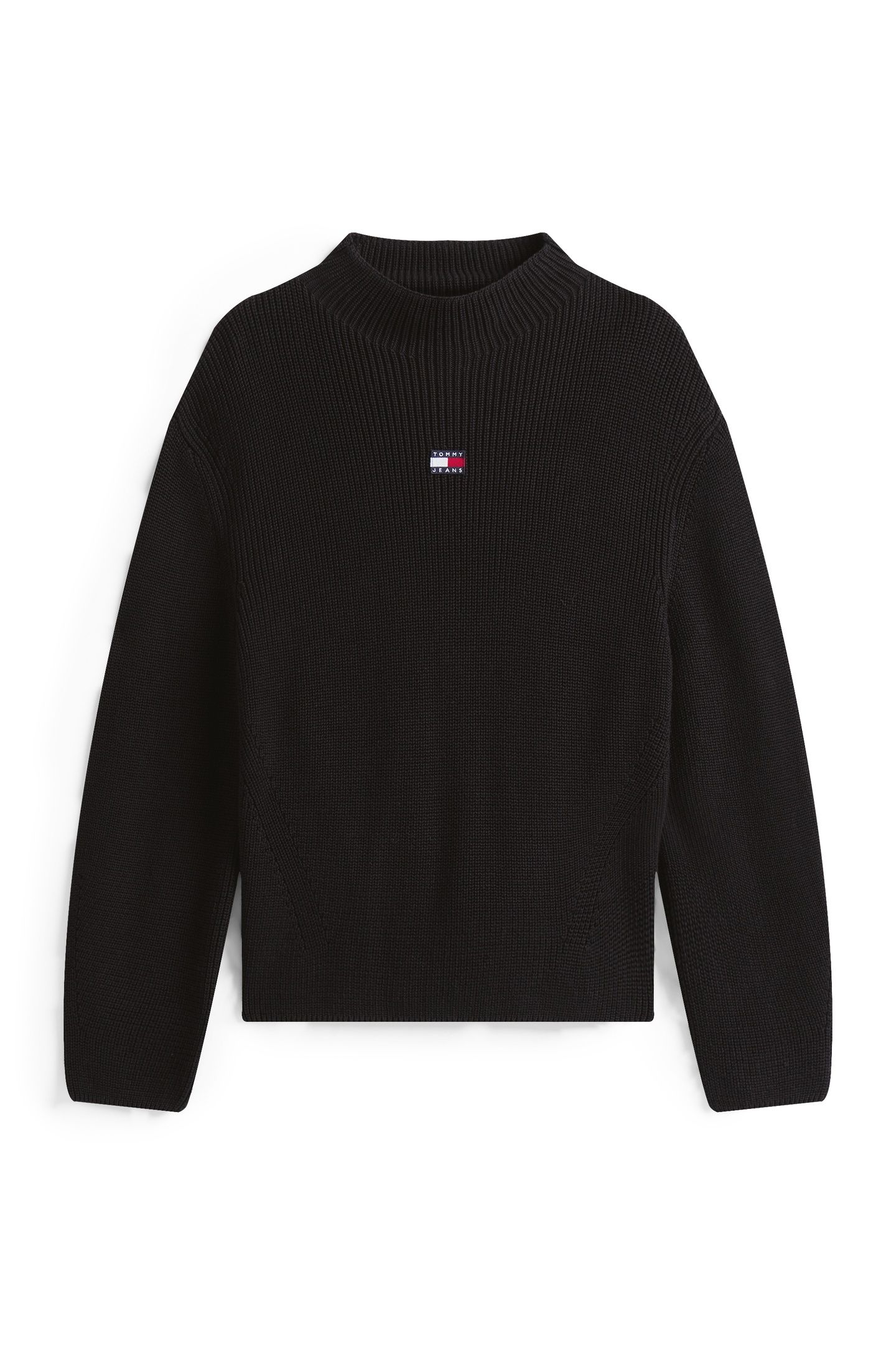 TJW MOCKNECK BADGE SWEATER BLACK 4