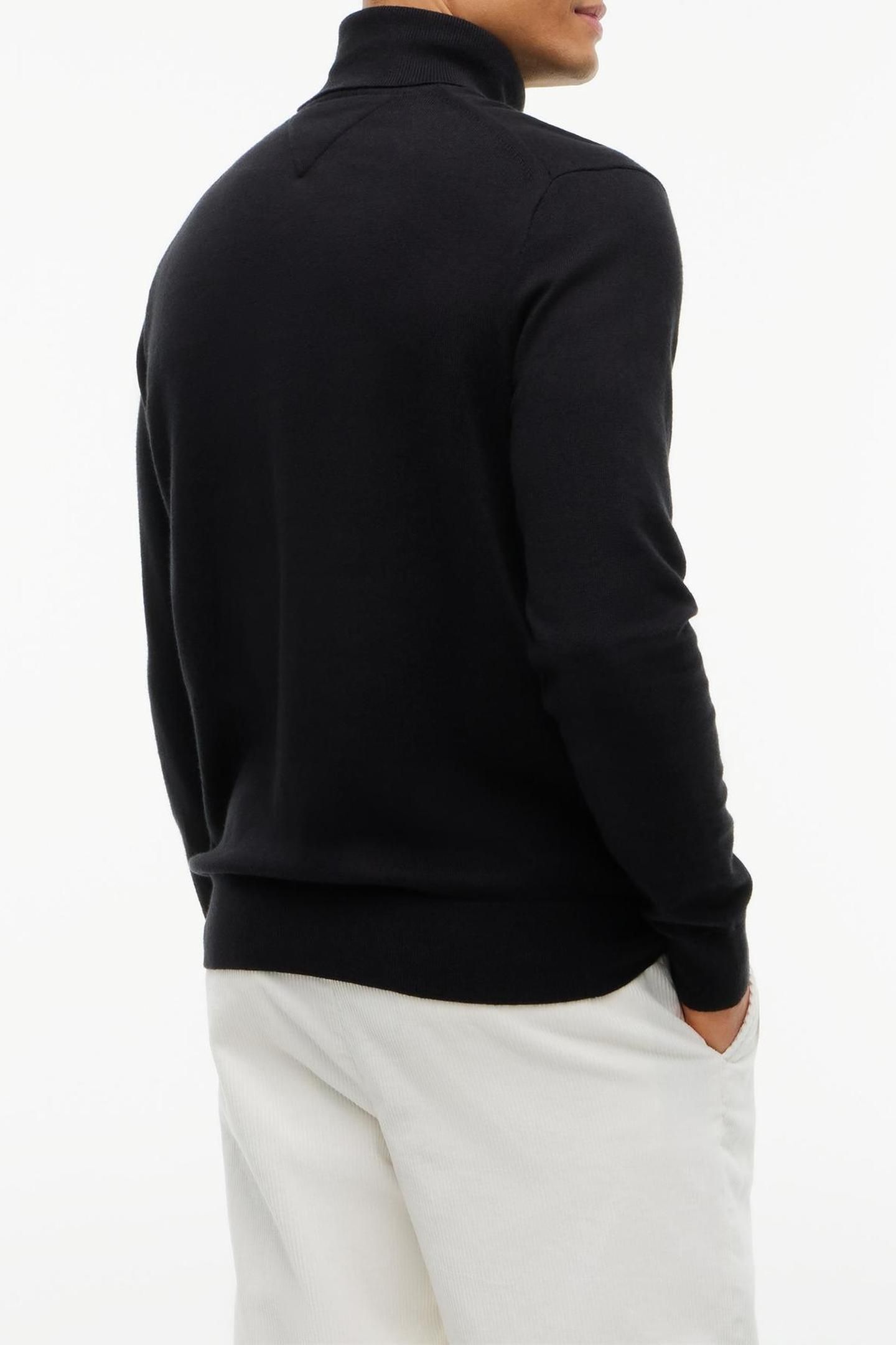 PIMA COTTON CASHMERE SWEATER BLACK 2