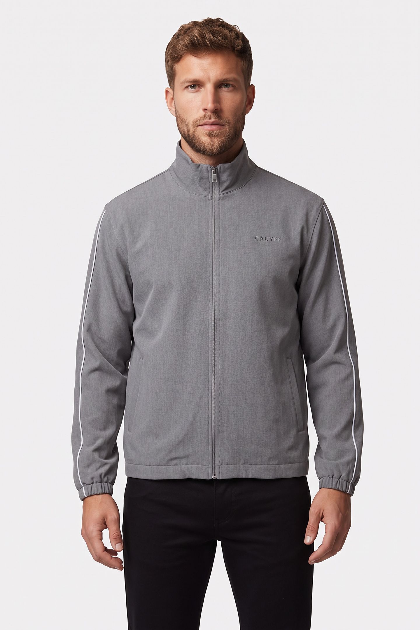 VISIONARY TRACKTOP GREY/GOLD 1