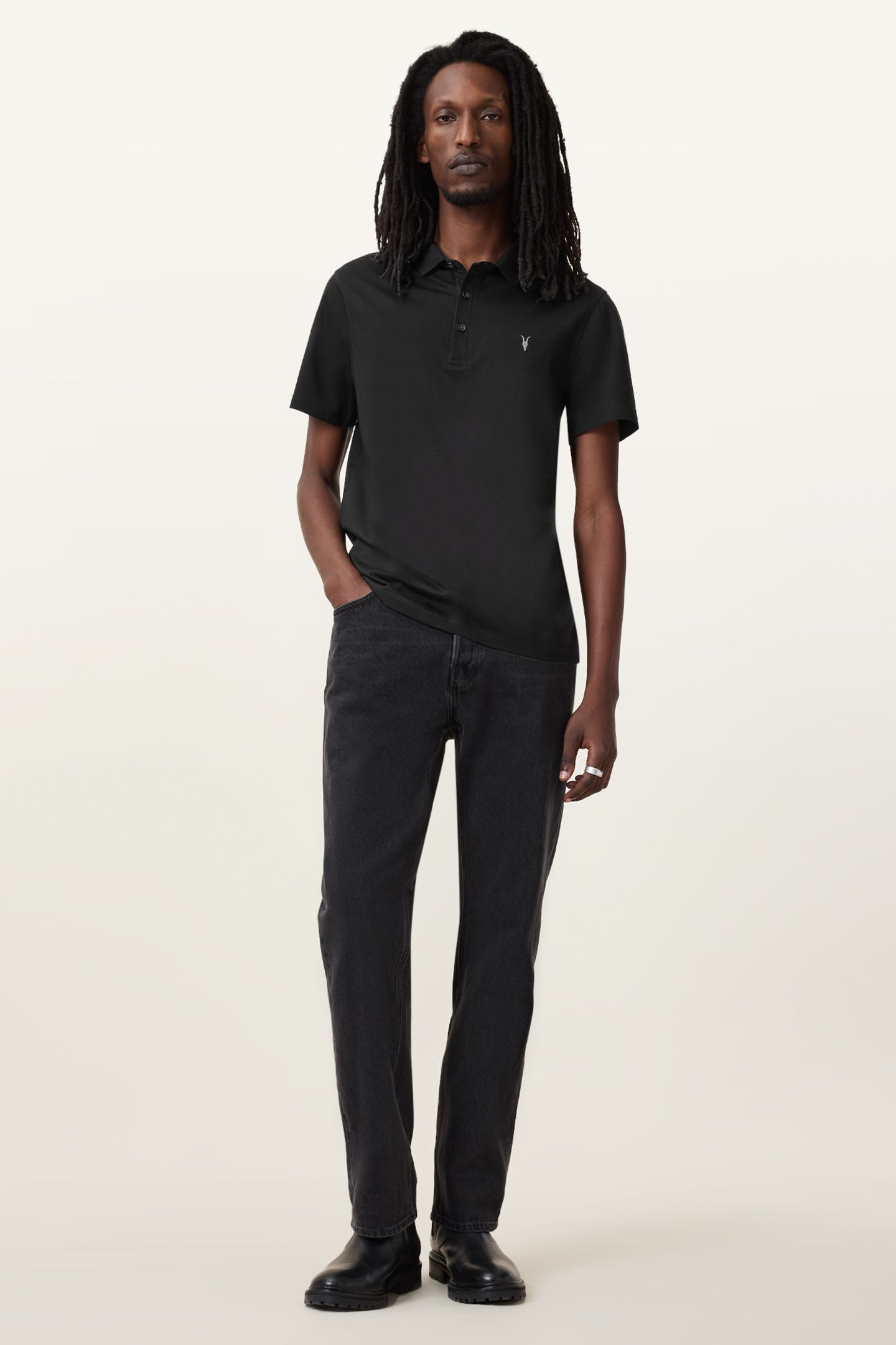 REID SS POLO JET BLACK 1