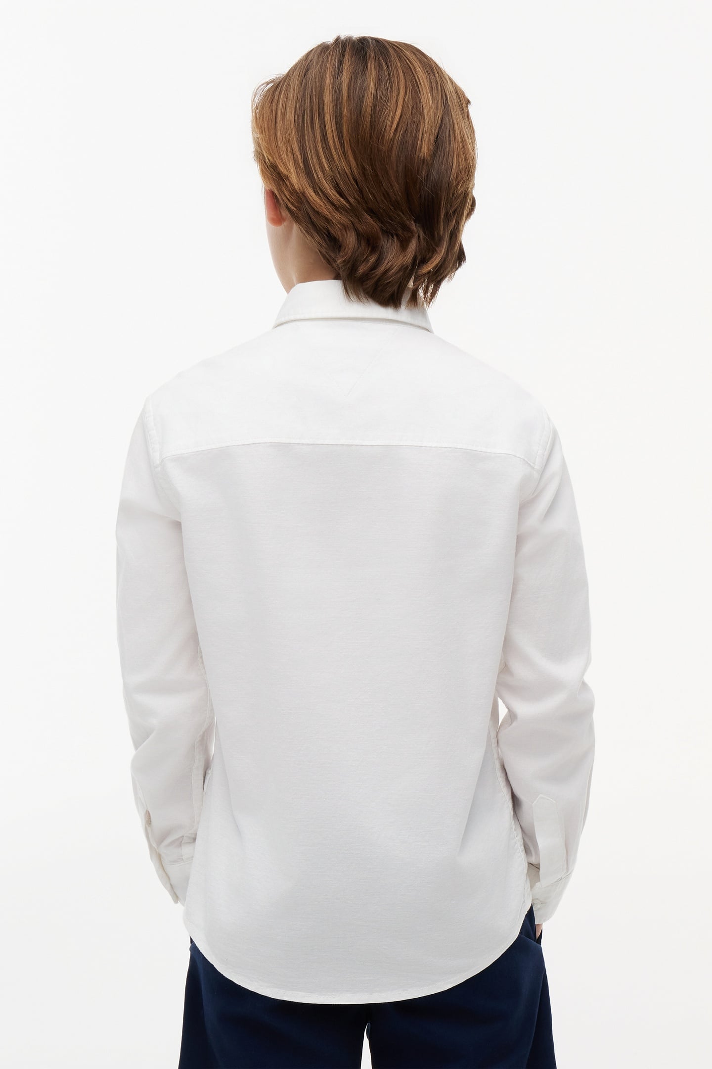 BOYS STRETCH OXFORD SHIRT WHITE 2
