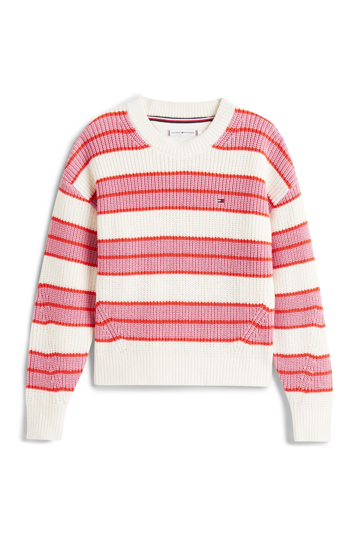 GIRLS STRIPE CHENILLE SWEATER MYSTIC PINK STRIPES 3