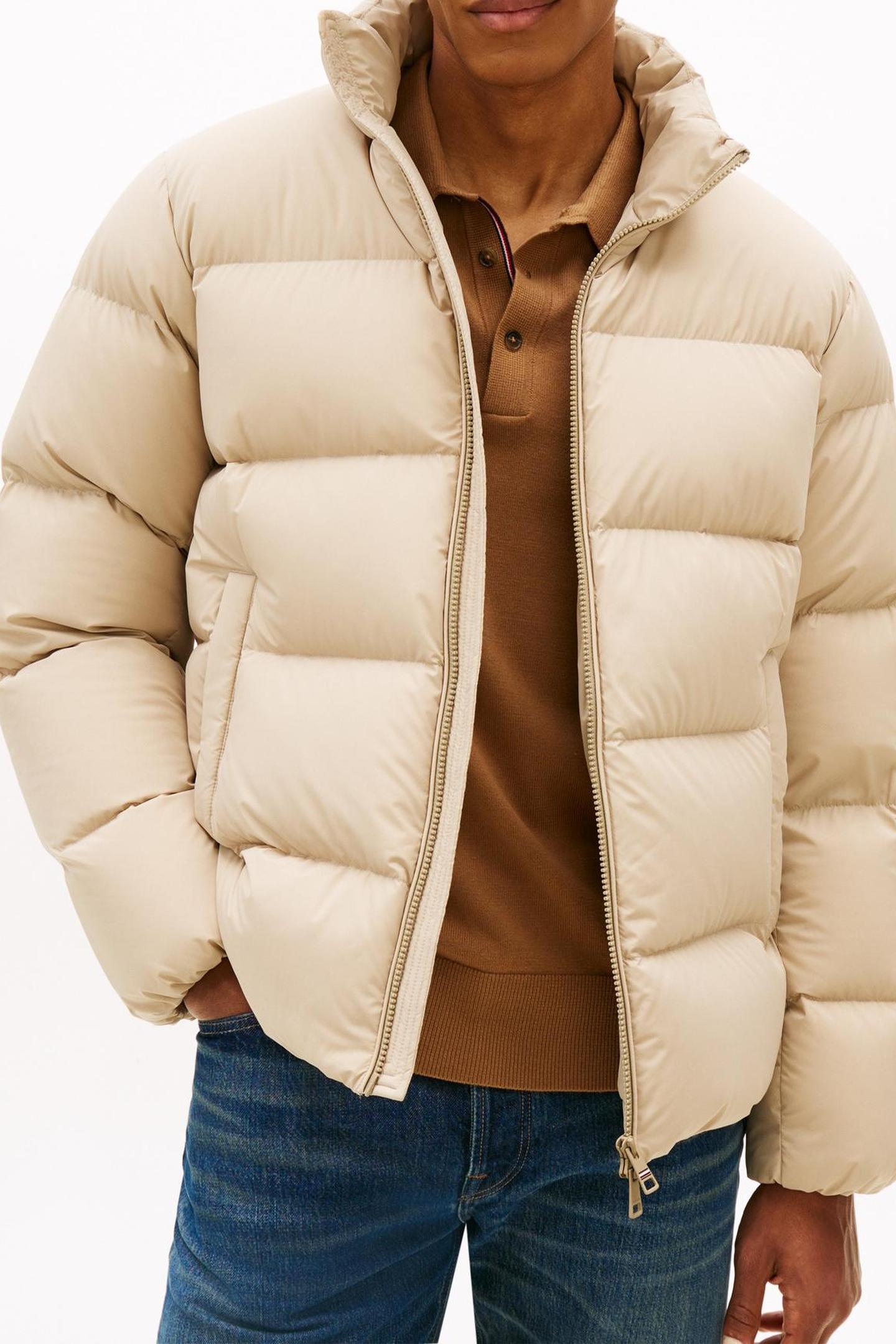DOWN STAND PUFFER JACKET SANDALWOOD 2