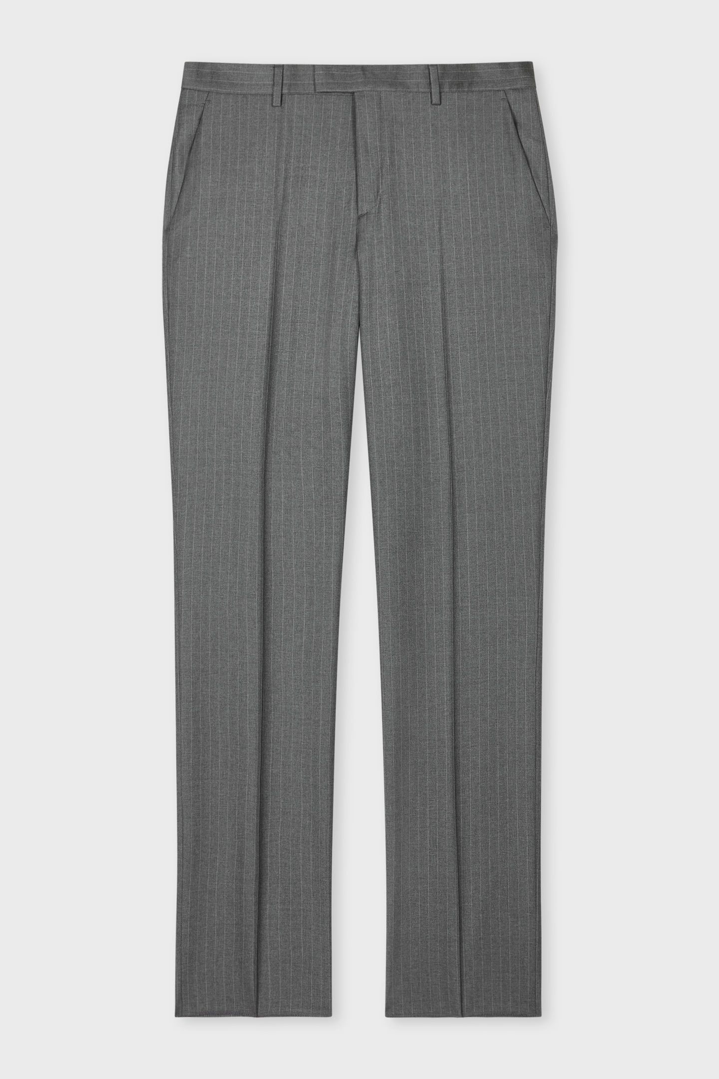 MENS SLIM FIT TROUSER GREY MELANGE 6