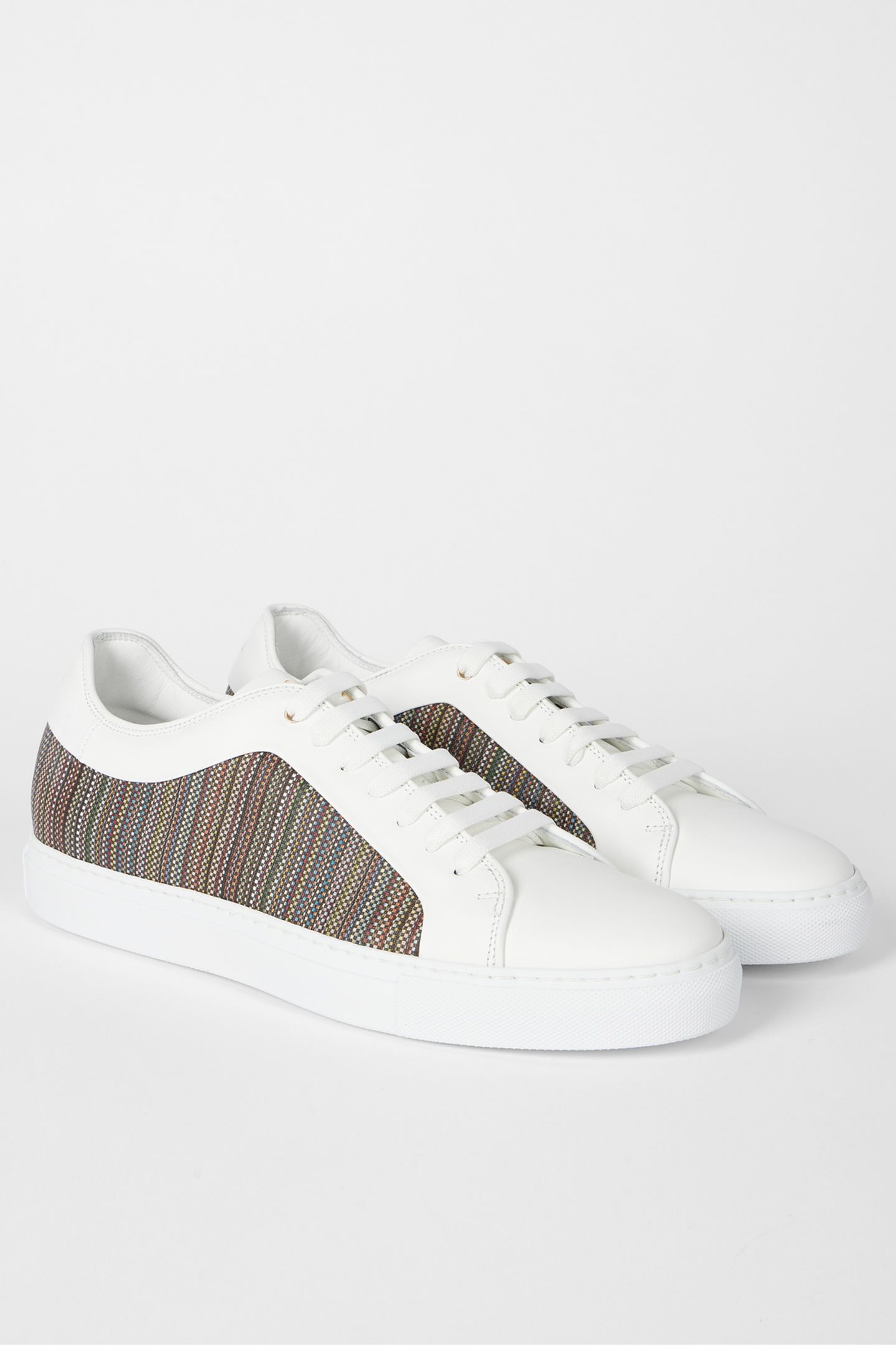 MENS SHOE BASSO SIGNATURE STRIPE MULTI COLOURED 4