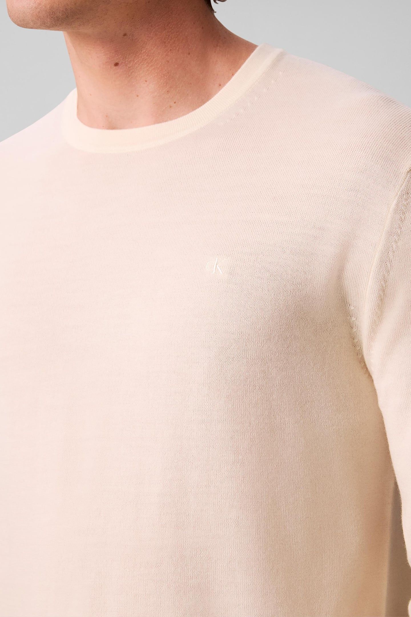 LS 100% MERINO CREW ANTIQUE WHITE 7