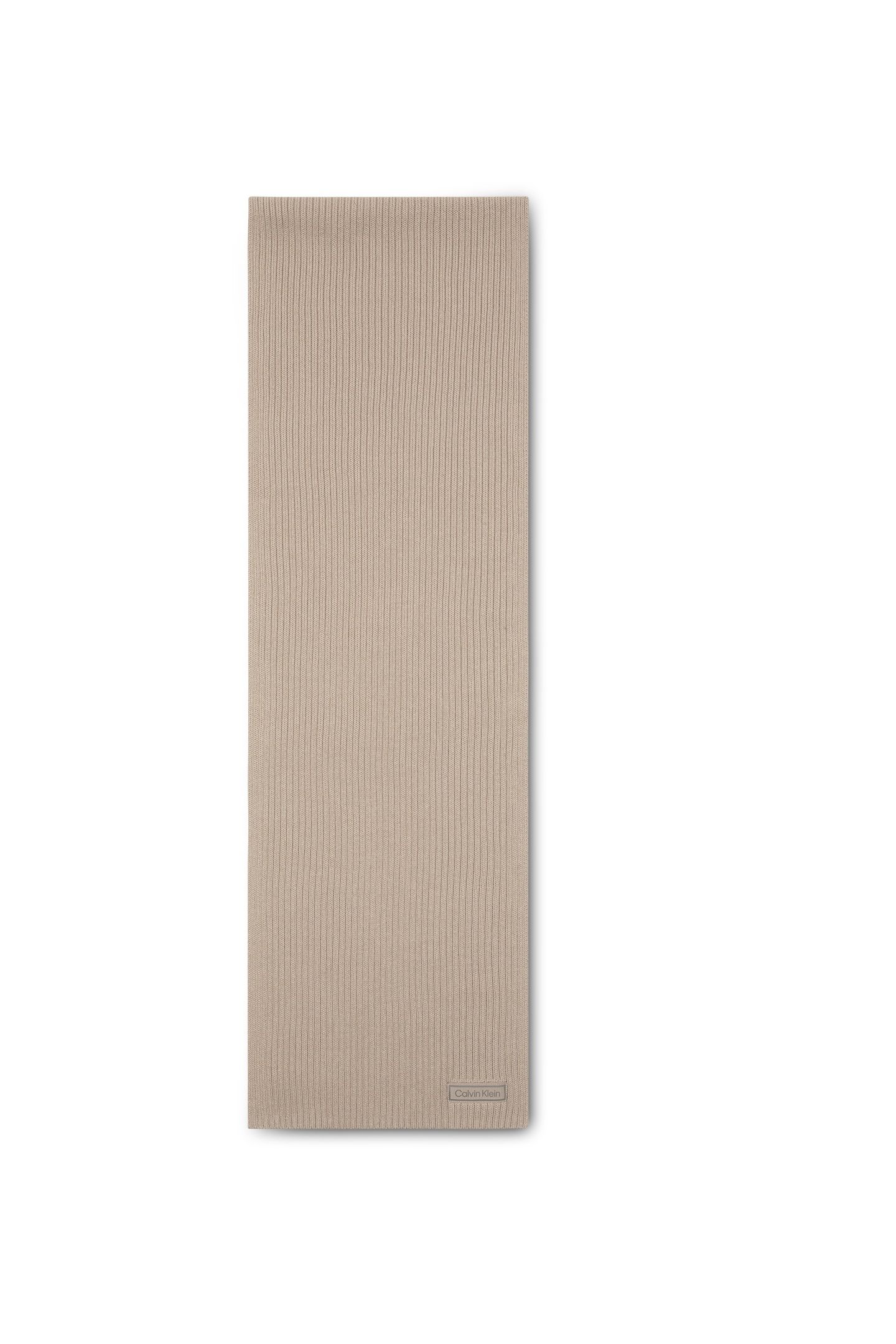 PATCH CHUNKY RIB COTTON SCARF CHATEAU GRAY 1