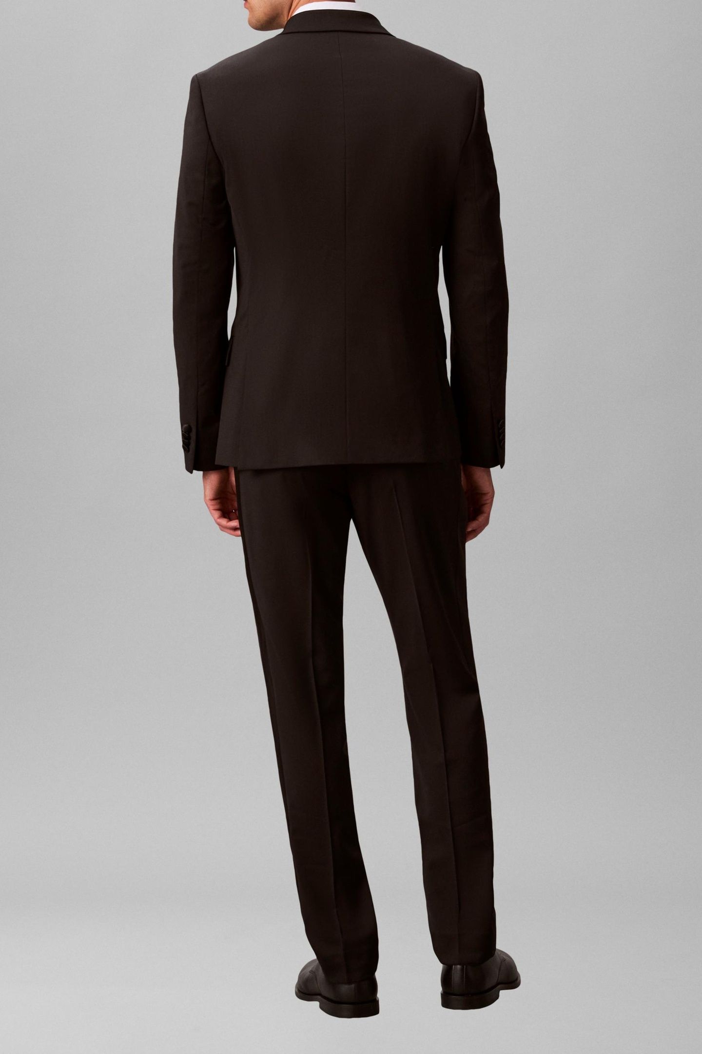 TUXEDO ITALIAN WOOL TROUSERS BLACK 2