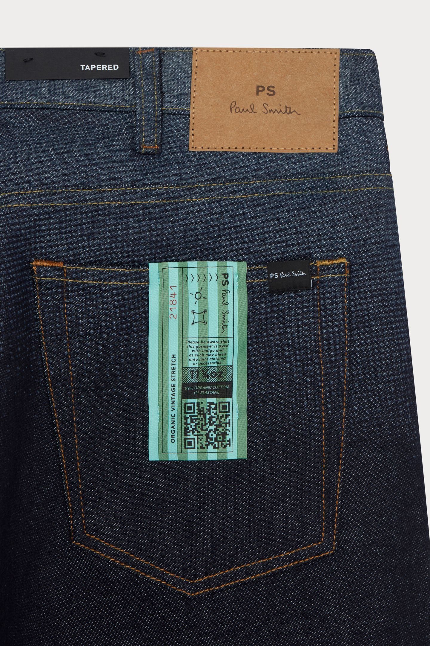 MENS TAPERED FIT JEAN BLEACH EFFECT 8