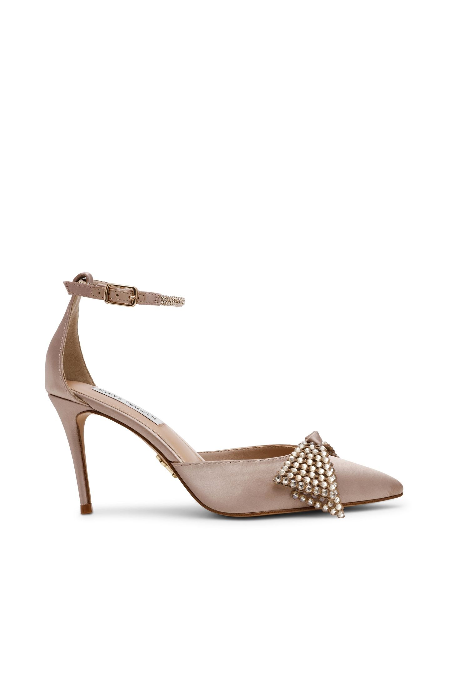 LAST DANCE PUMPS TAUPE SATIN 1