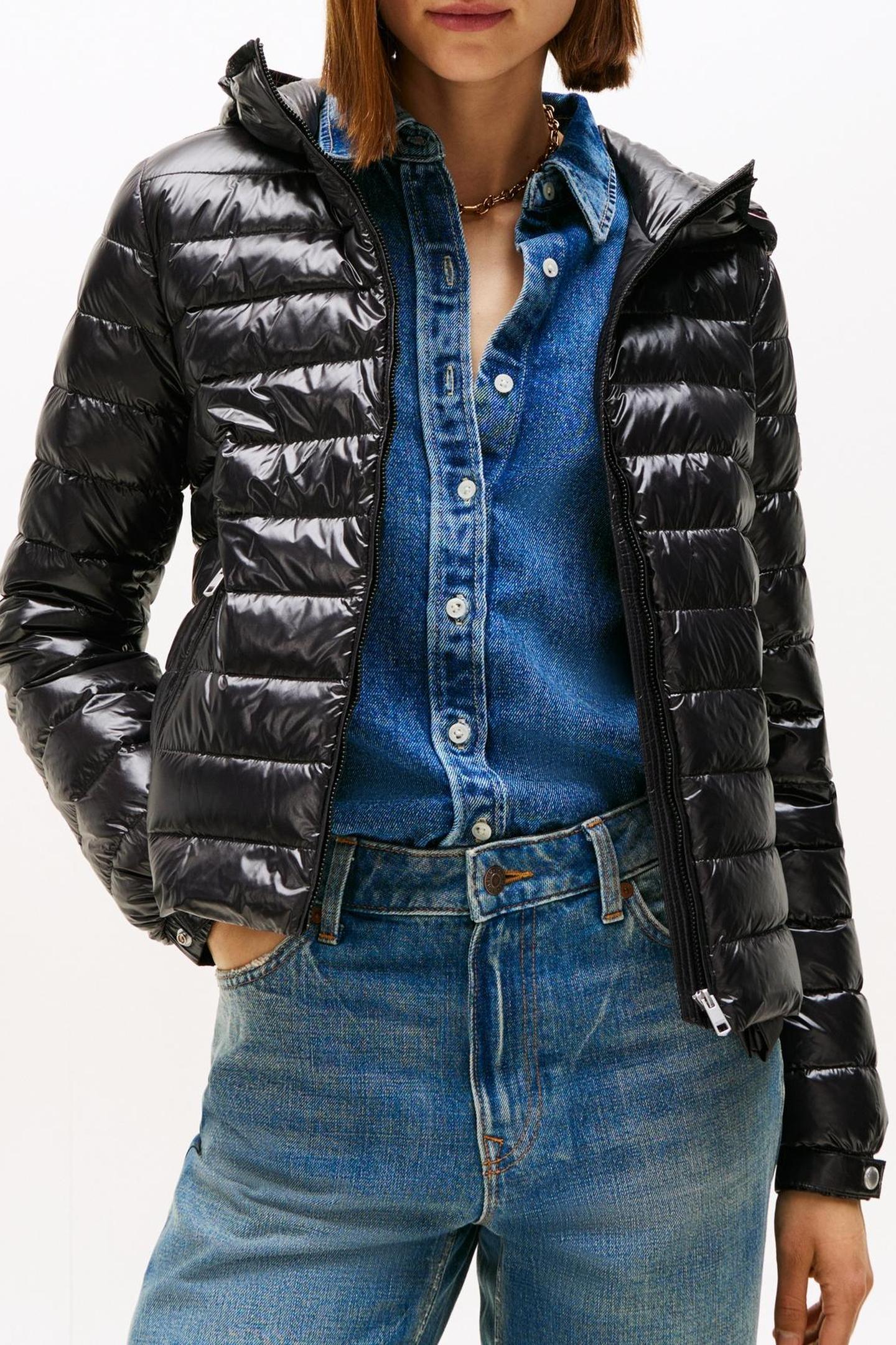 UL DOWN REG HOODED JACKET BLACK 4