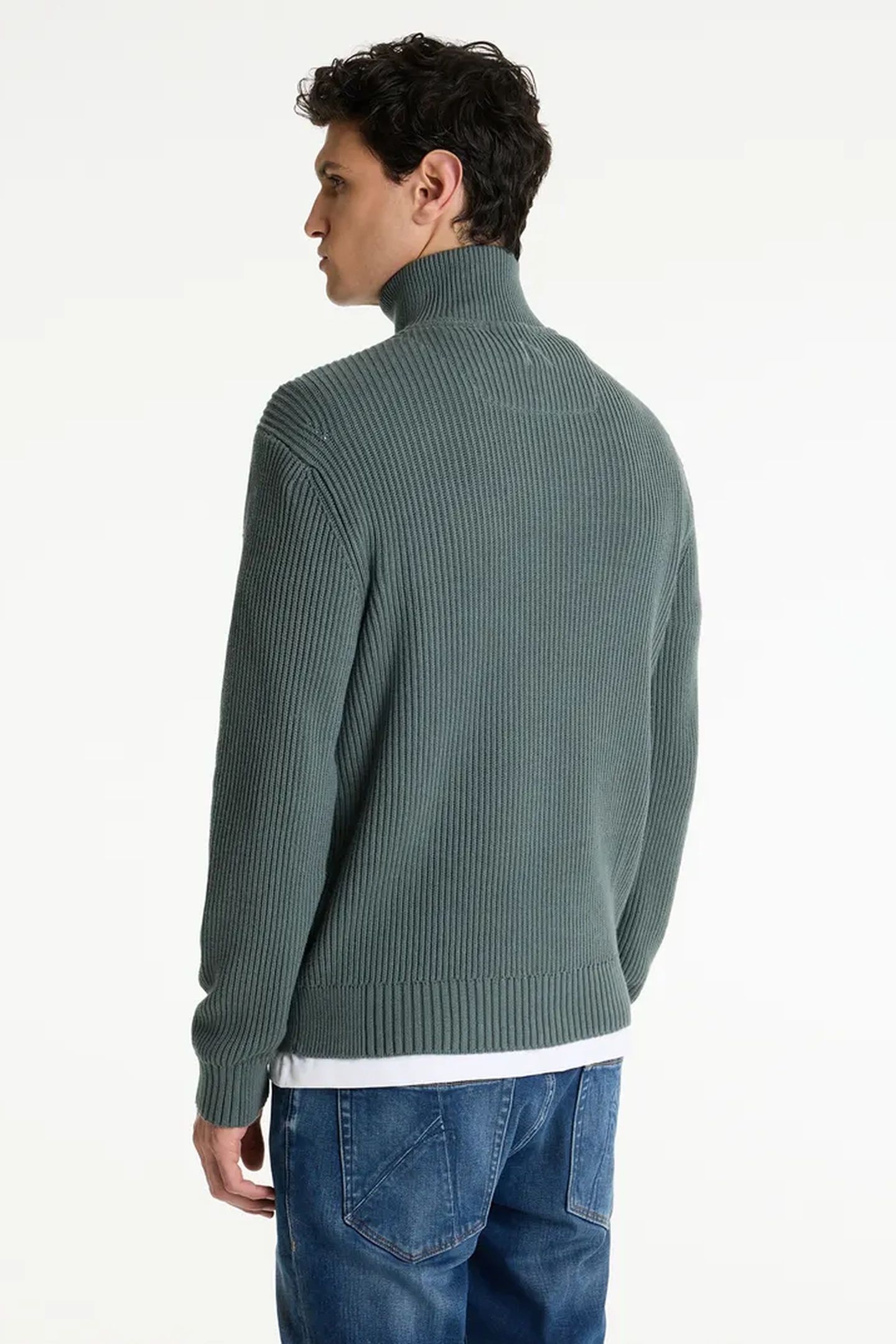 PULLOVER OLIVER HALF ZIP BALSAM GREEN 4