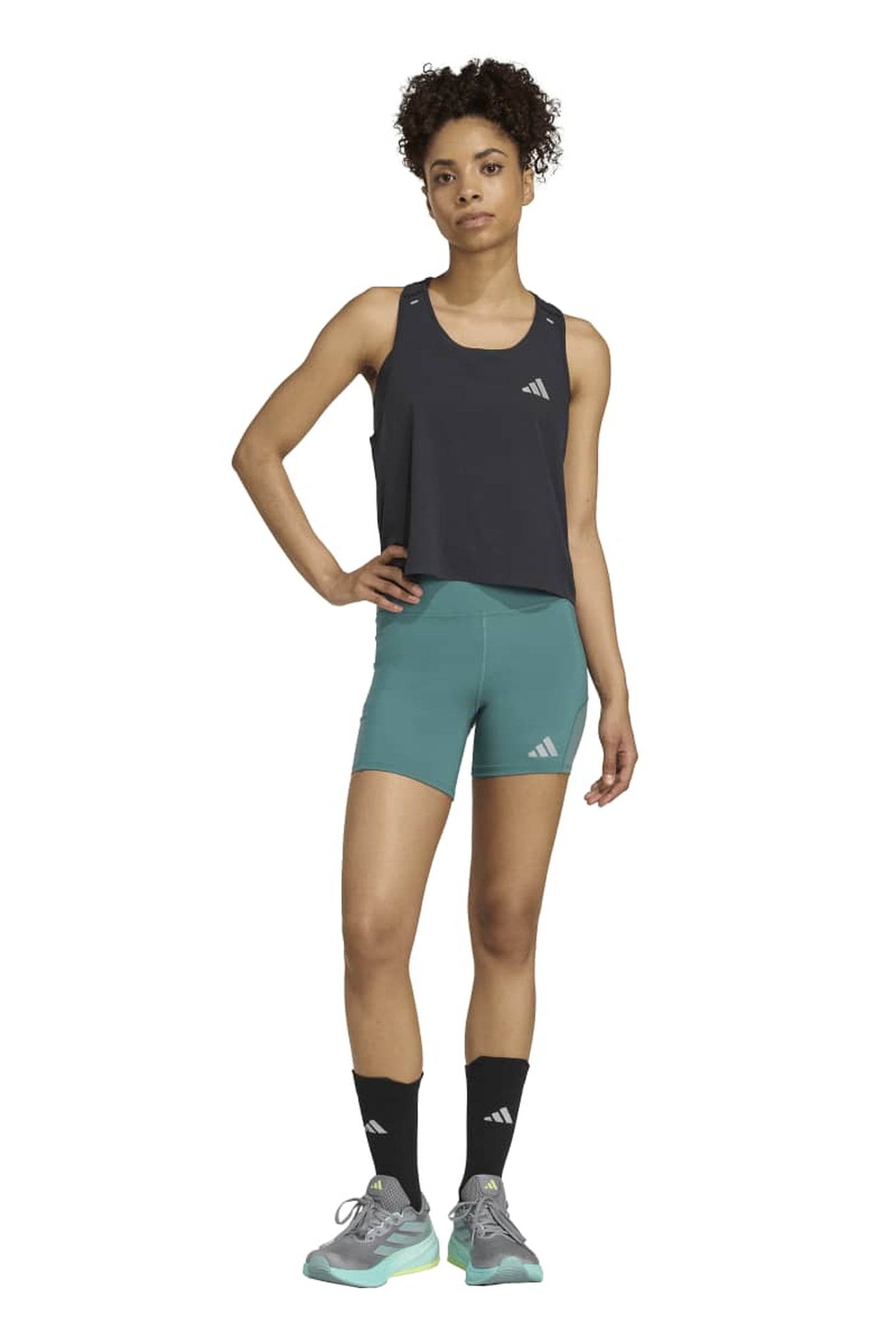 ADI365 SHORT LEGGINGS PRELOVED TEAL 1