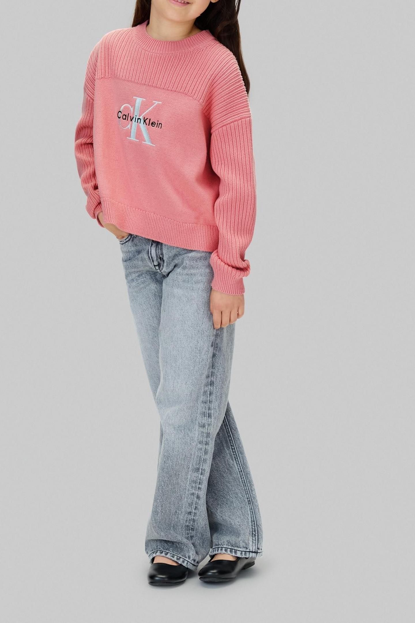 GIRLS MONOLOGO CN SWEATER BRANDIED APRICOT 3