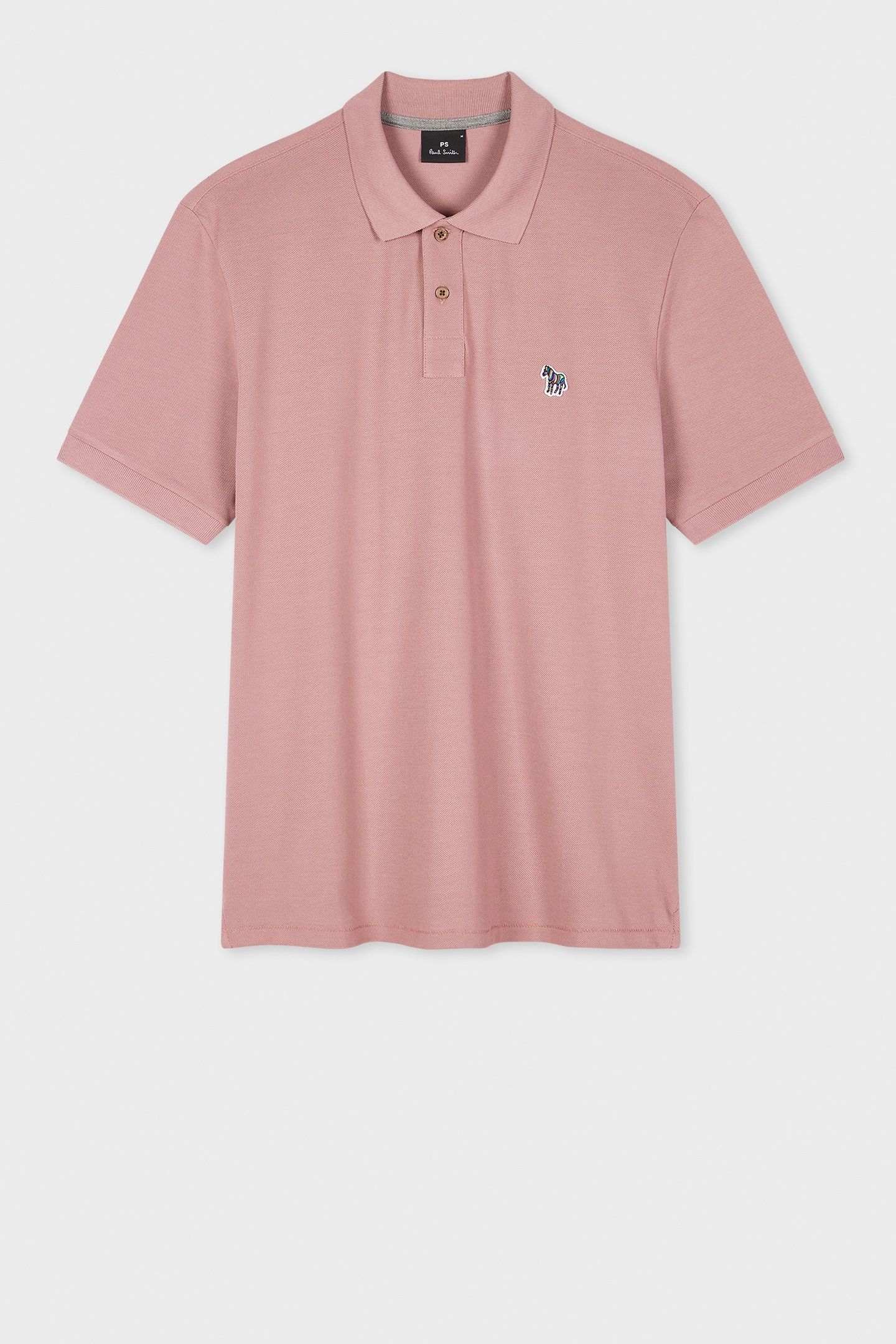 MENS REG FIT SS POLO SHIRT ZEBRA MAUVE 4