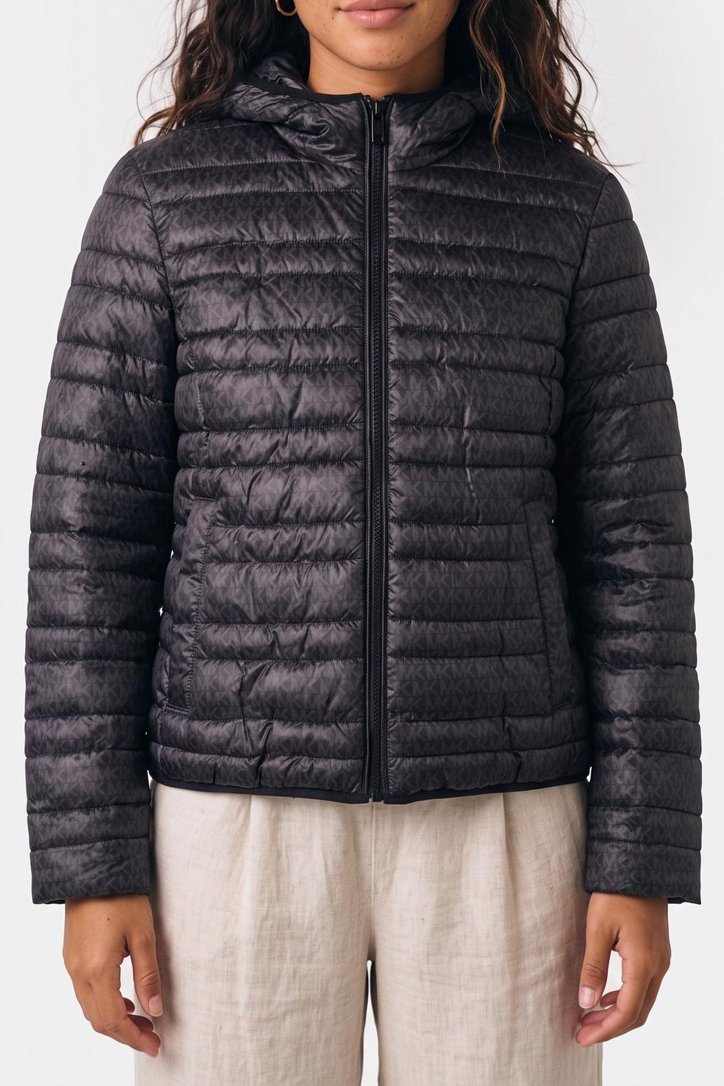 HOODED PUFFER BLACK 1