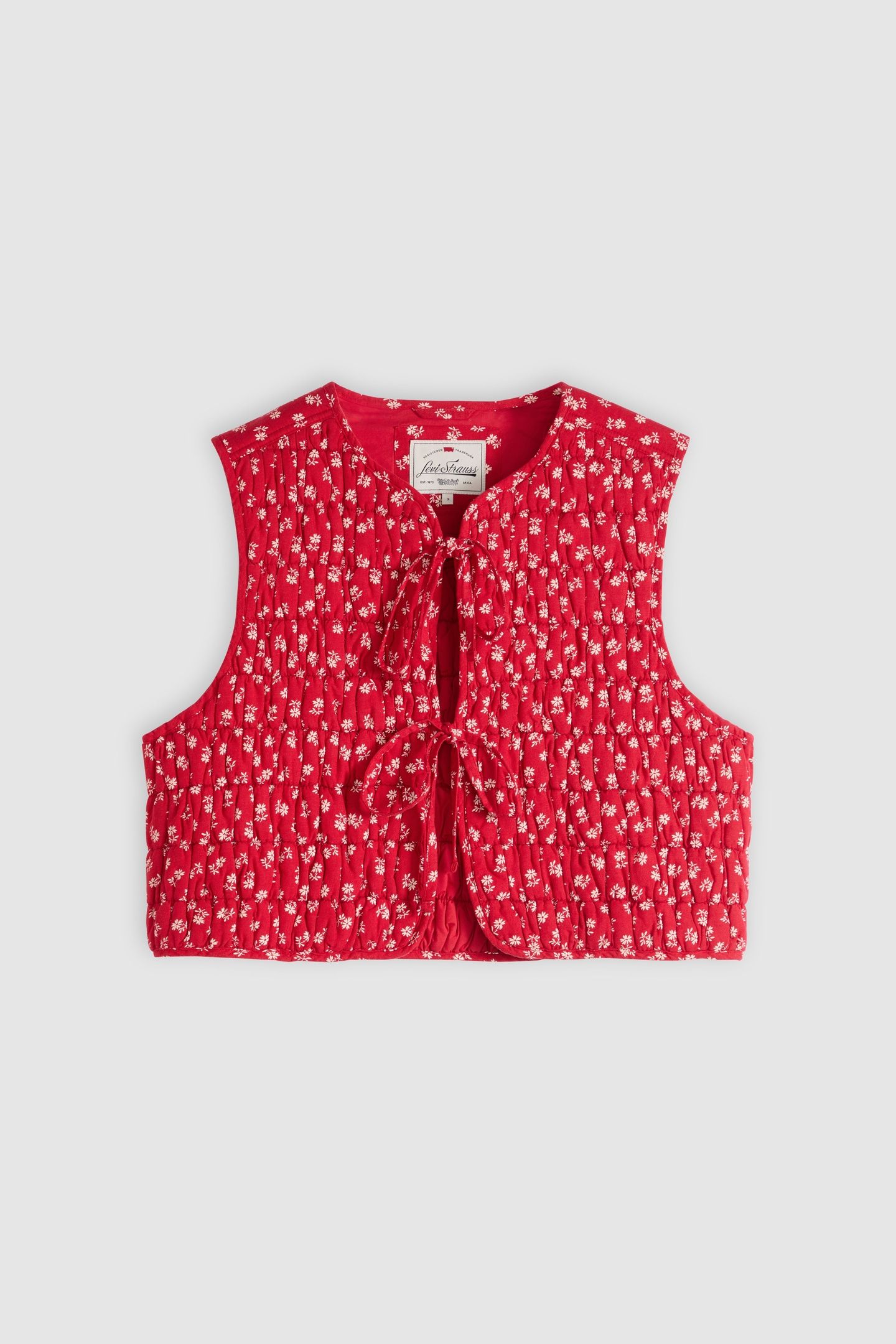 RUE LINER VEST ANGELA DAISY URBAN RED 4