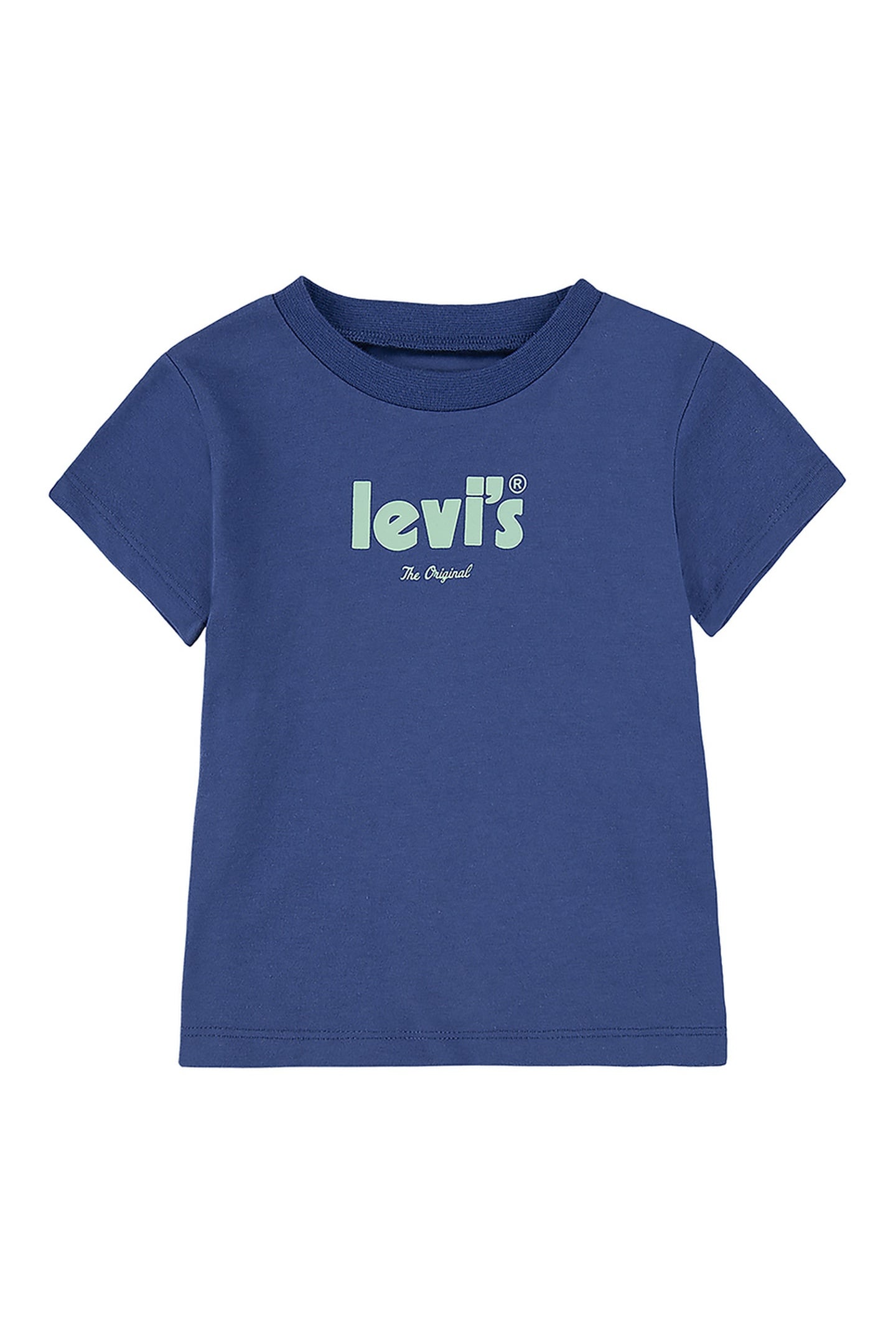 BOYS POSTER LOGO ORIGINAL TEE TRUE NAVY 1