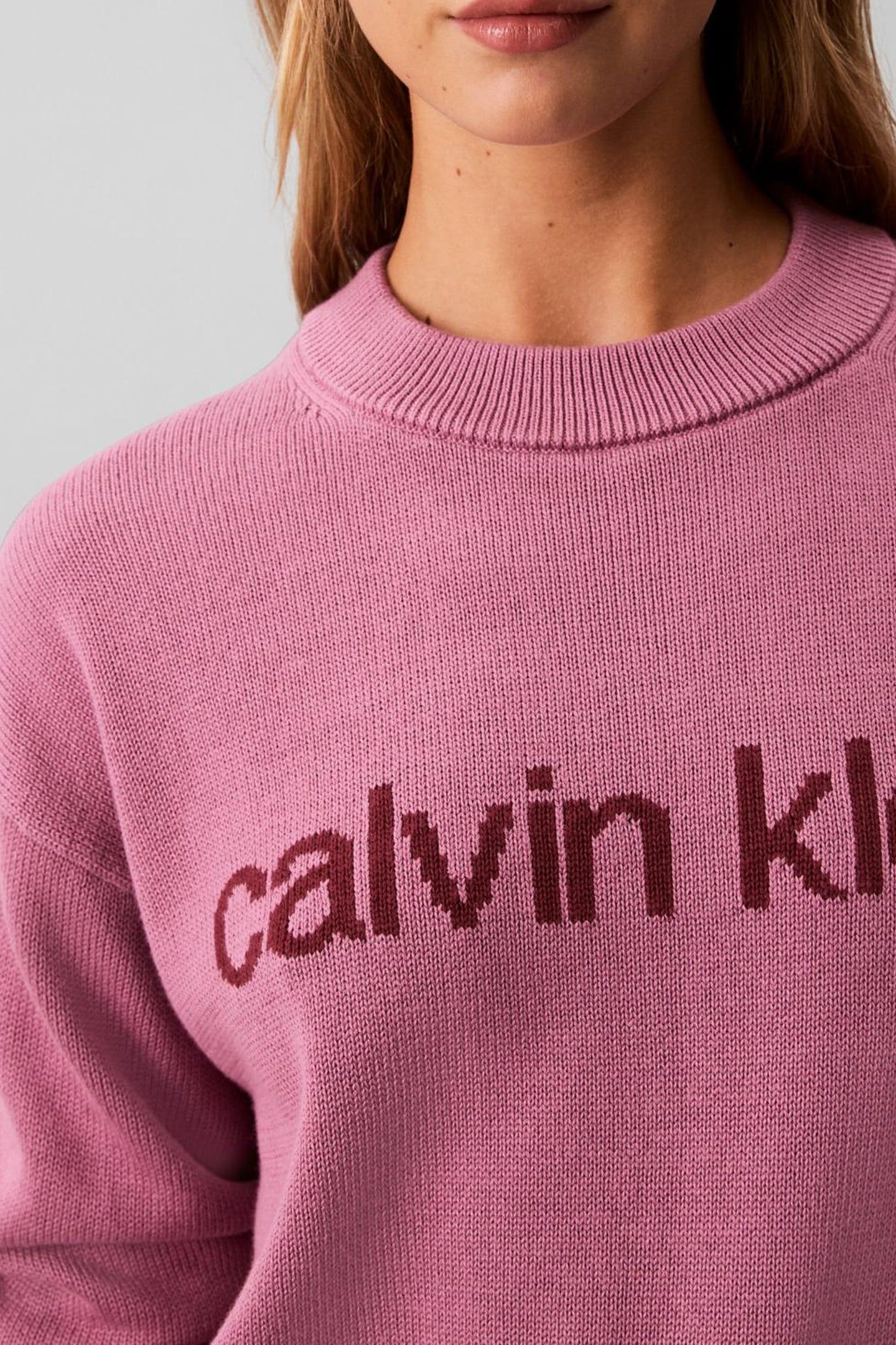 COTTON GRAPHIC PULLOVER BORDEAUX 5
