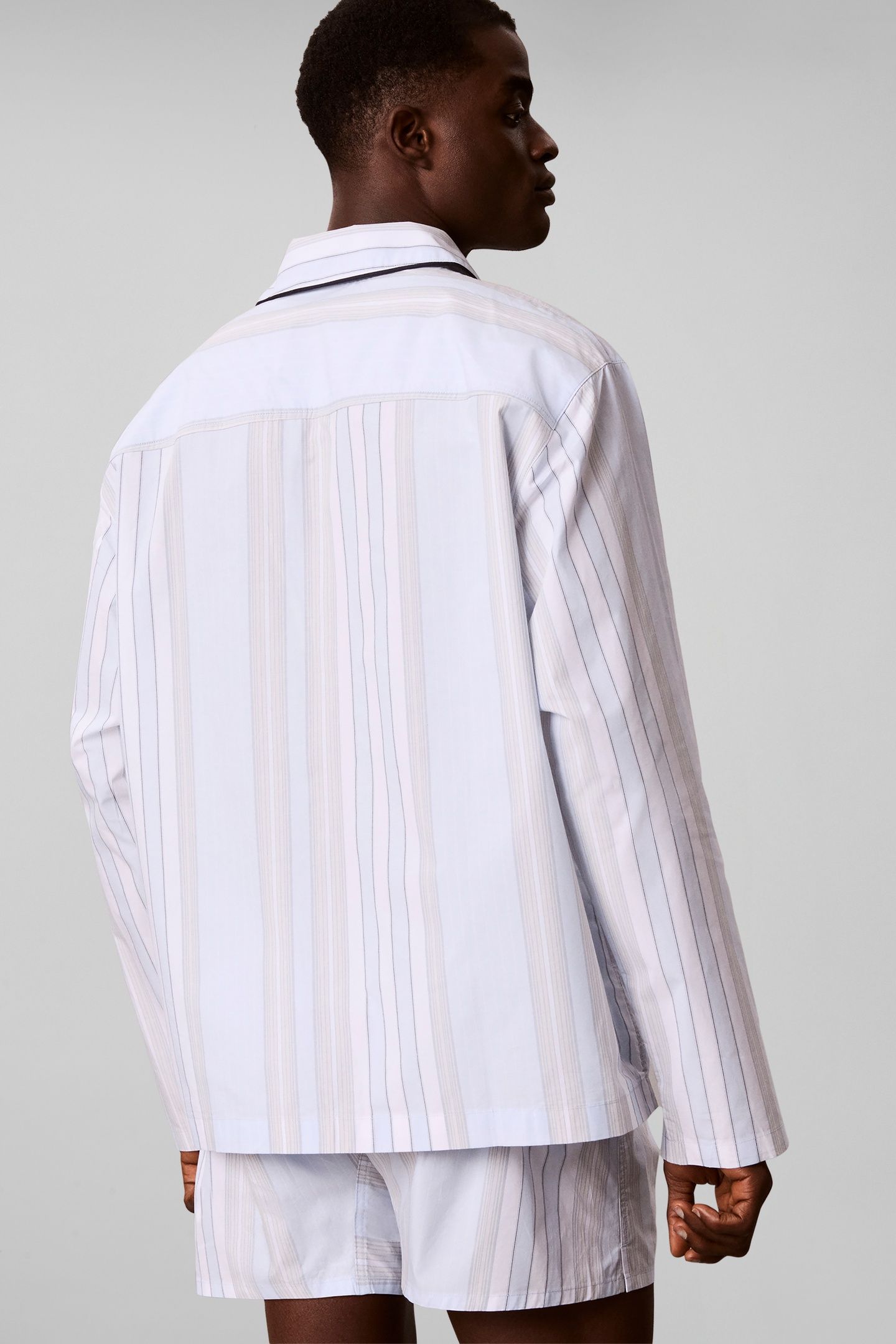 SCRIPT L/S BUTTON DOWN CREST STRIPE 2