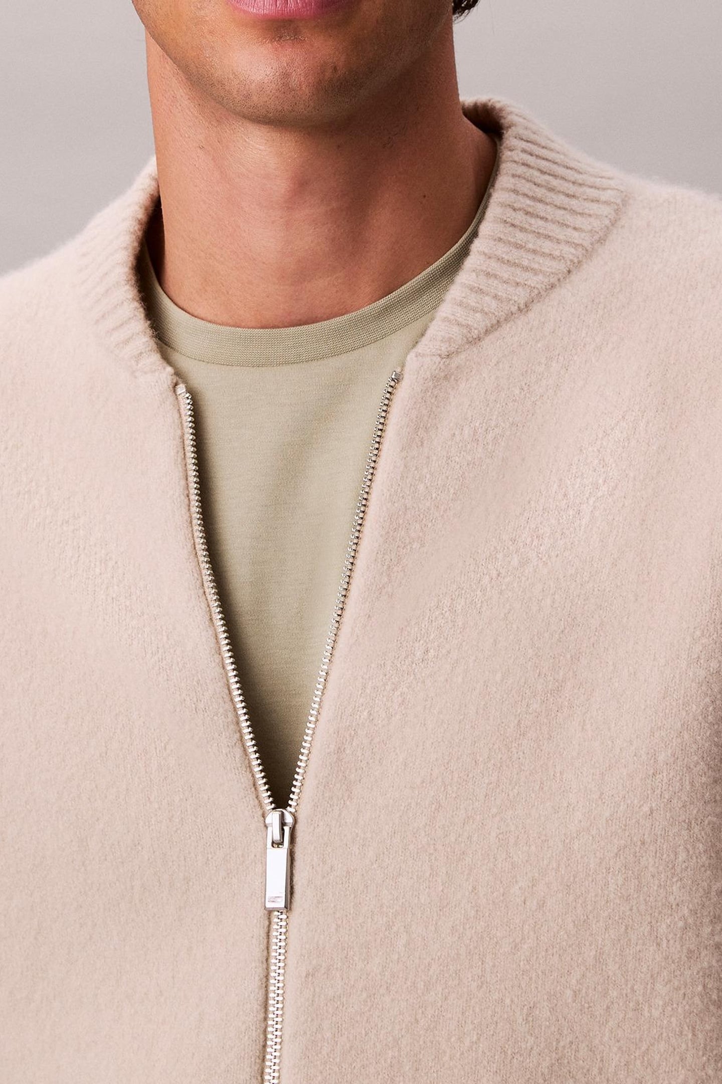 LS BOMBER CASHMERE ISLAND FOSSIL 6