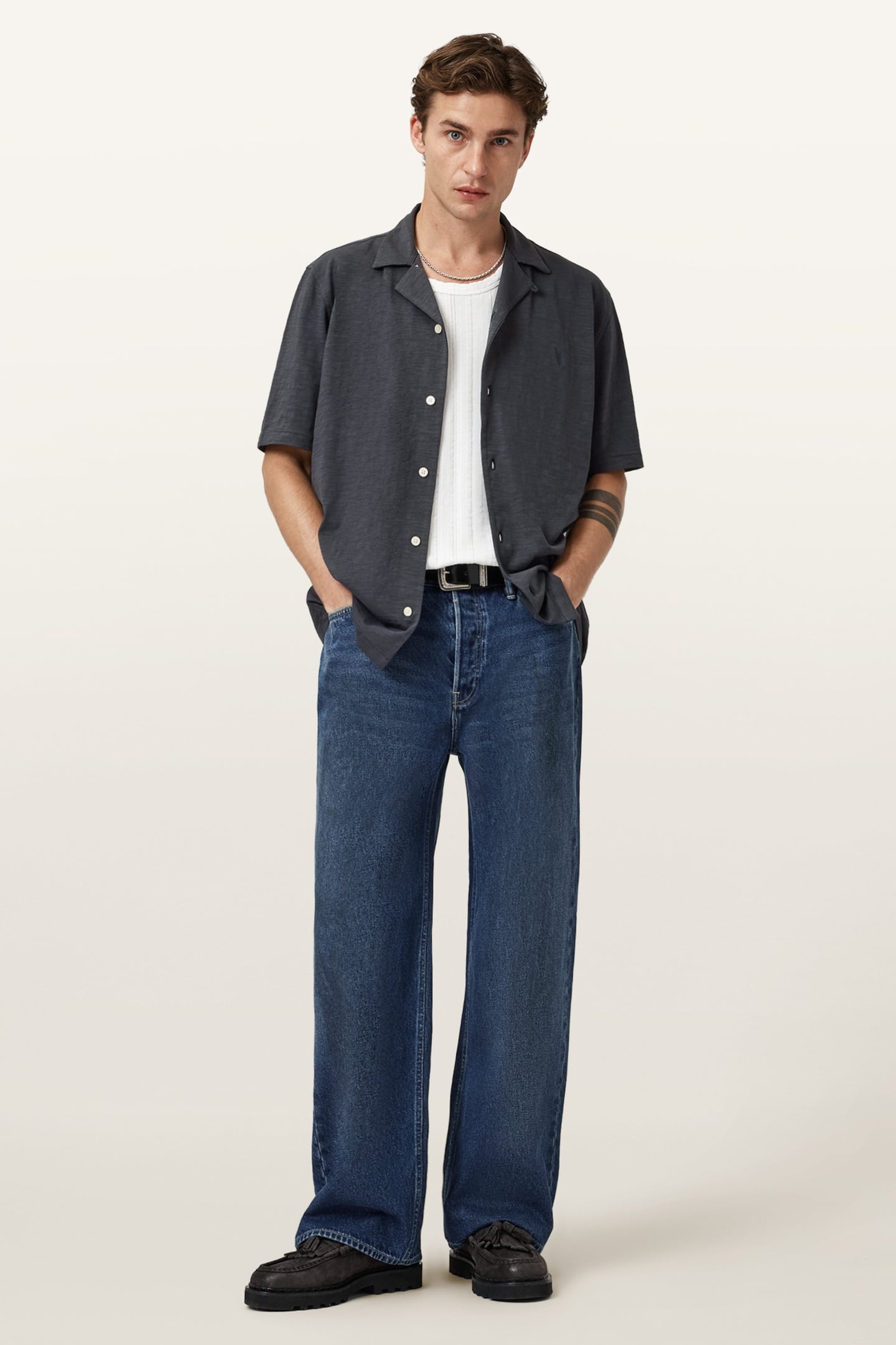 ROBSON SS SHIRT PHANTOM BLUE 1