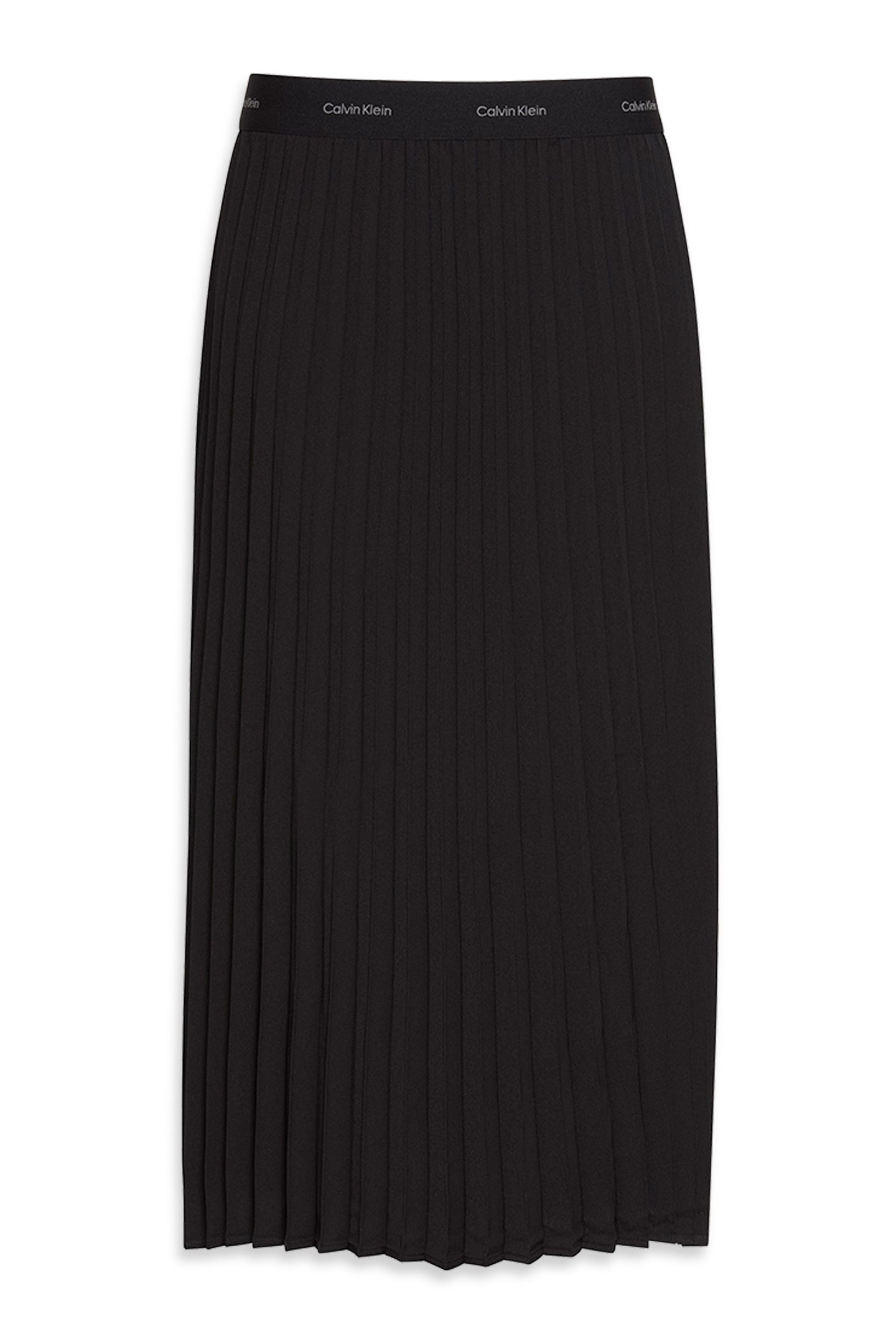 PLEATED CREPE MIDI SKIRT BLACK 3