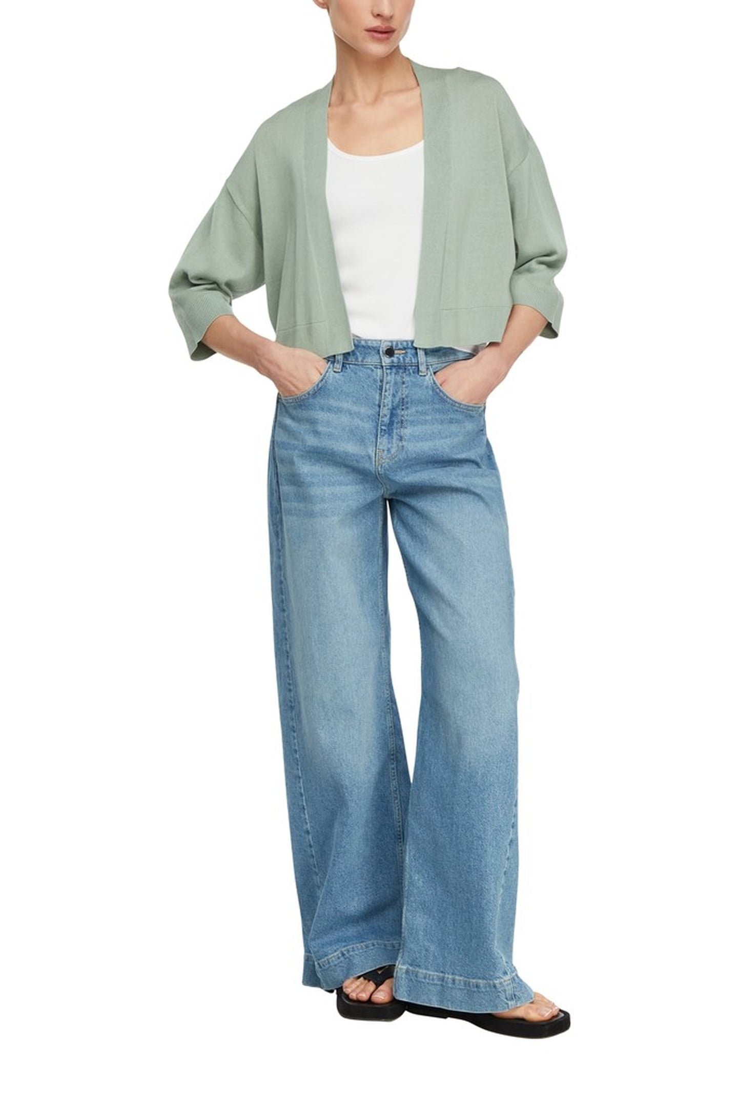 COMMA CARDIGAN BLUE GREEN 2