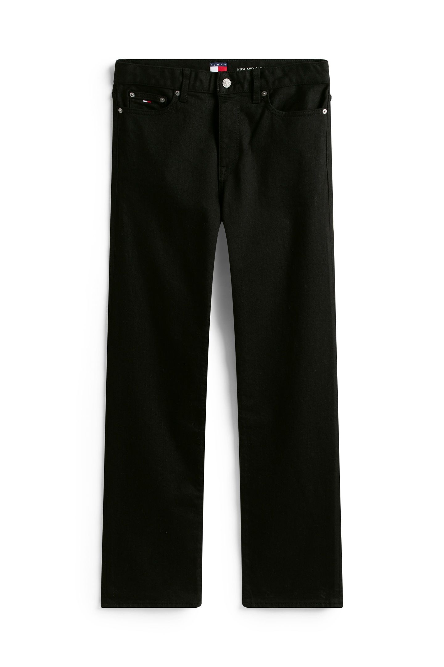 KIRA MID RISE STRAIGHT DENIM BLACK 4