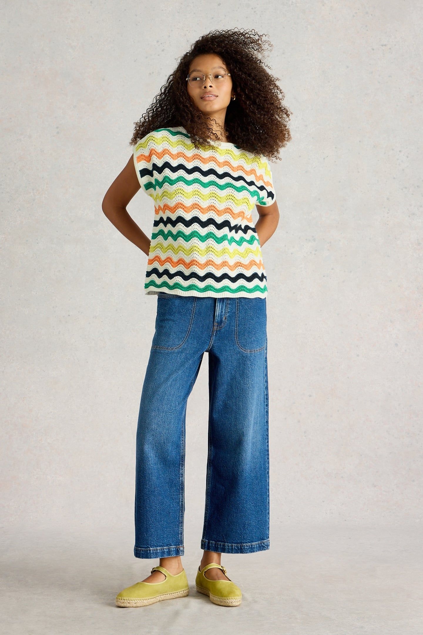 CALYPSO TEE WHITE MULTI 1