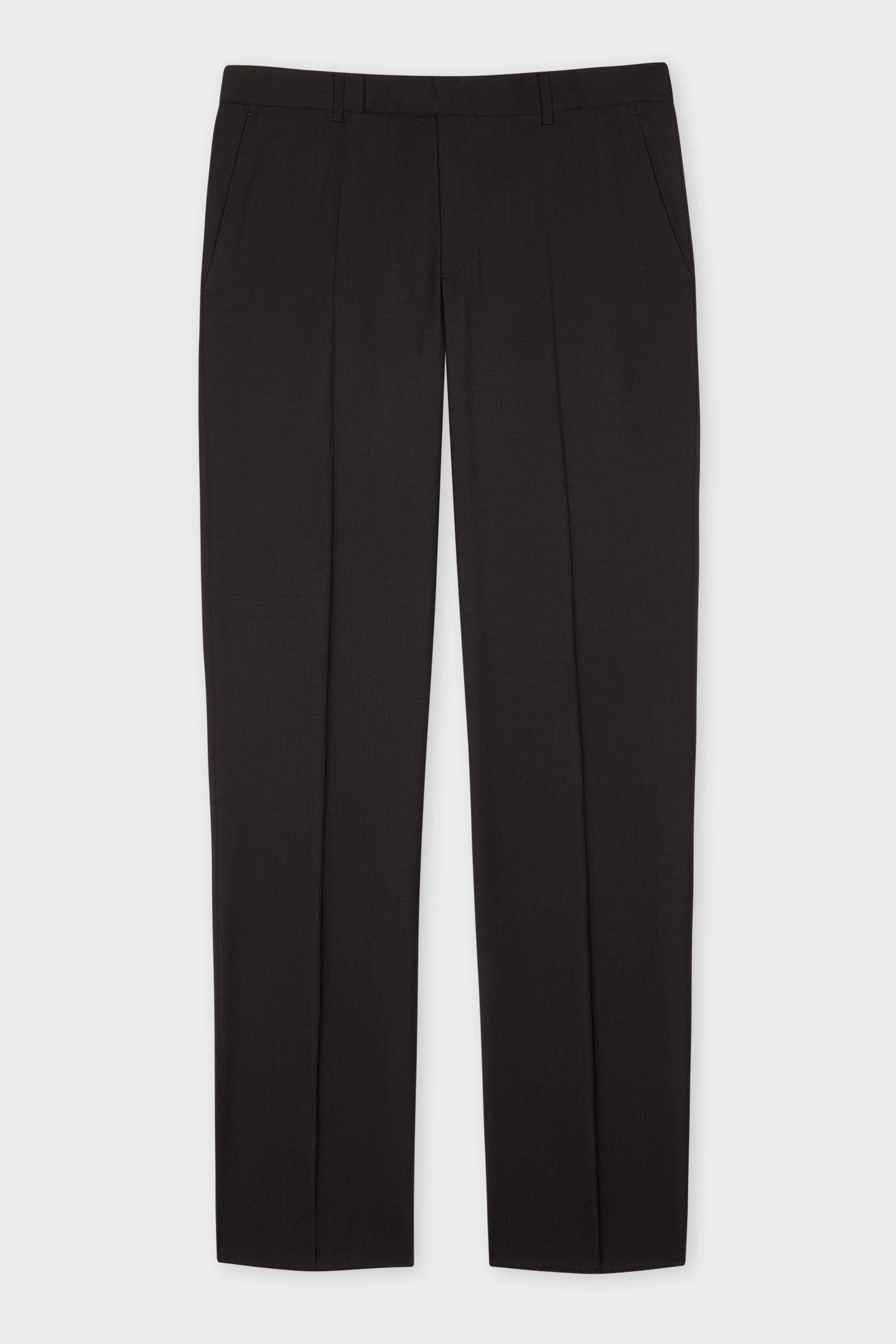 MENS TAILORED FIT 2 BUTTON SUIT BLACK 2